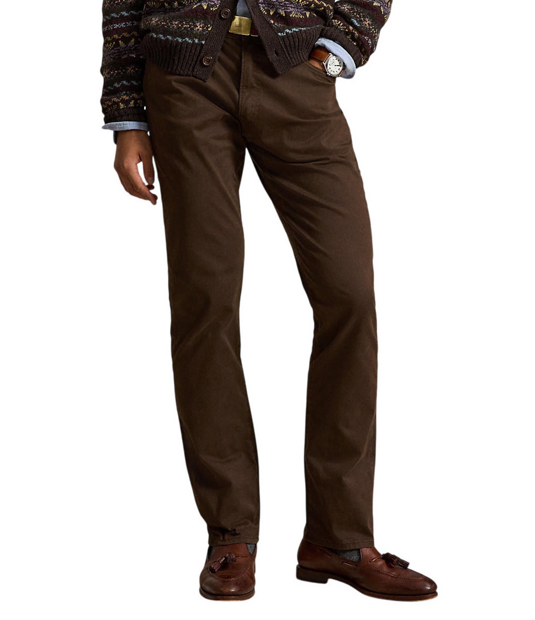 Polo Ralph Lauren Varick Slim Straight Stretch Sateen Pants