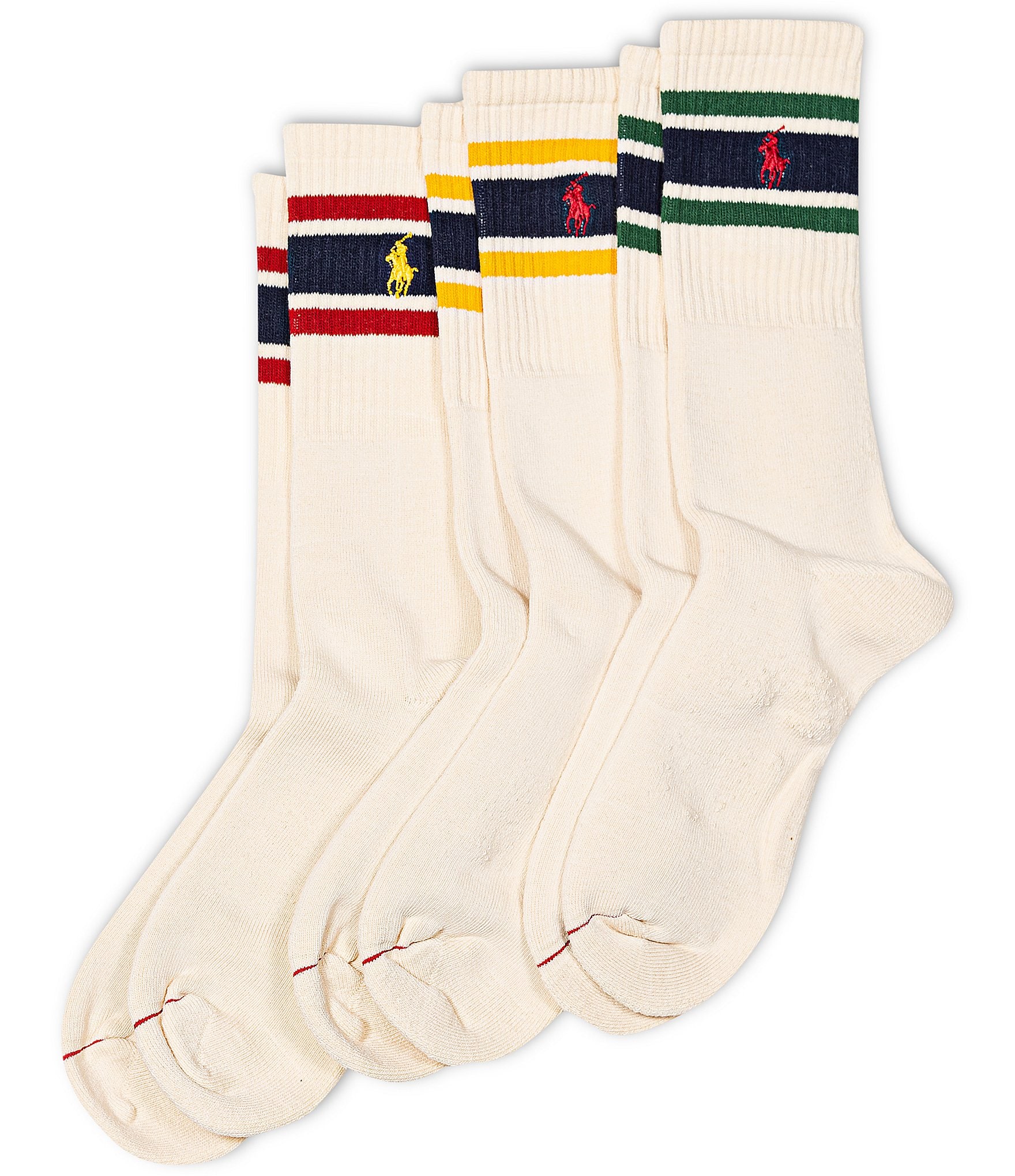 Polo Ralph | 3-Pack Lauren Vintage Socks Crew Dillard\'s