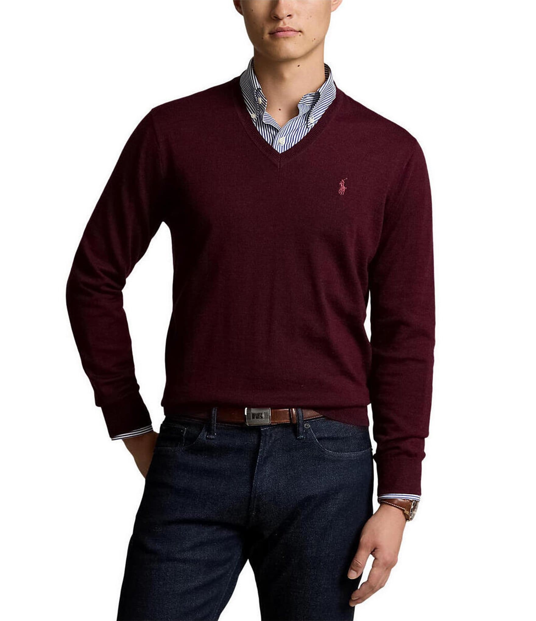 Polo Ralph Lauren Washable Wool V-Neck Sweater