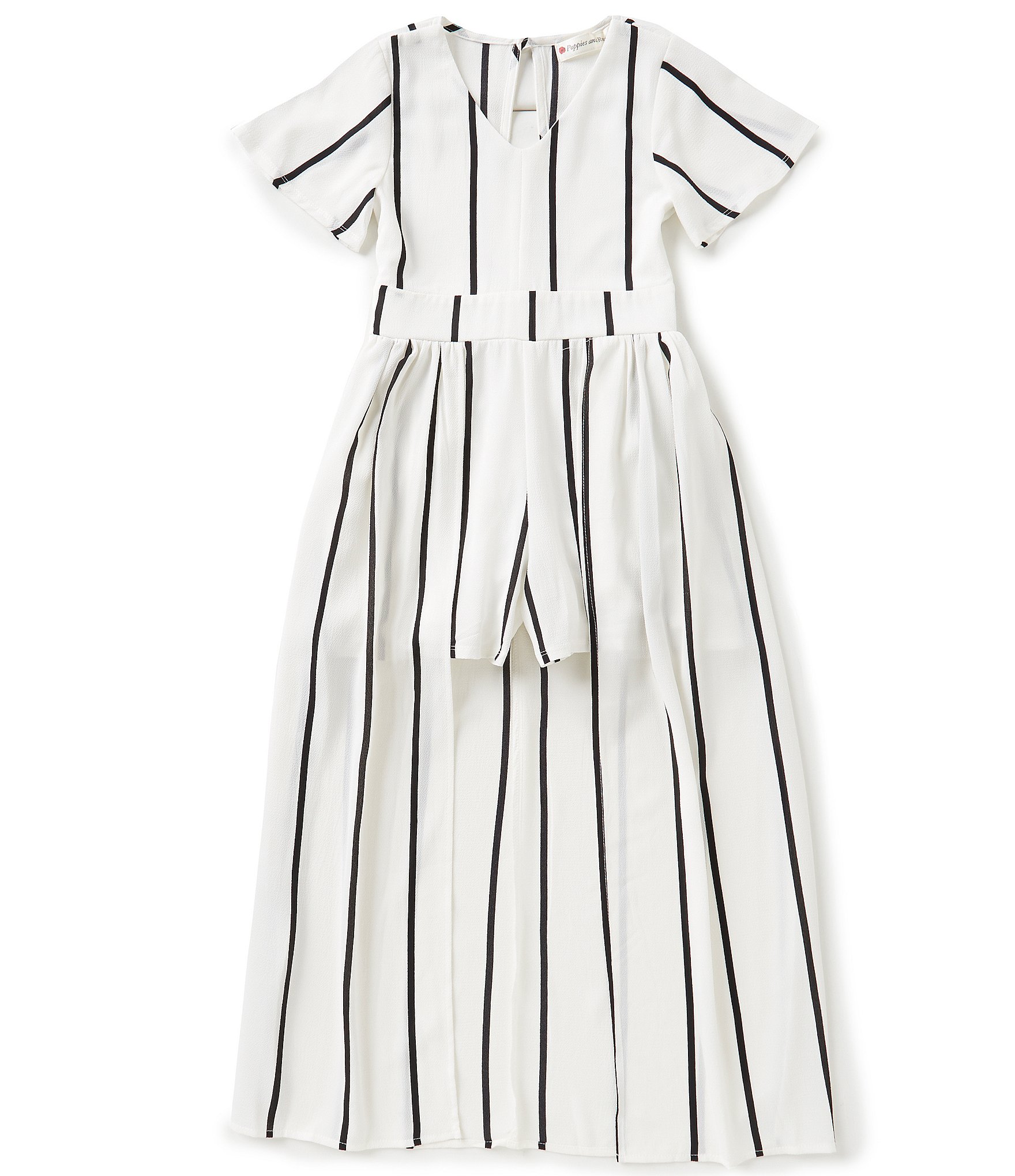 San Diego Fan Dress (pinstripe) - Girls