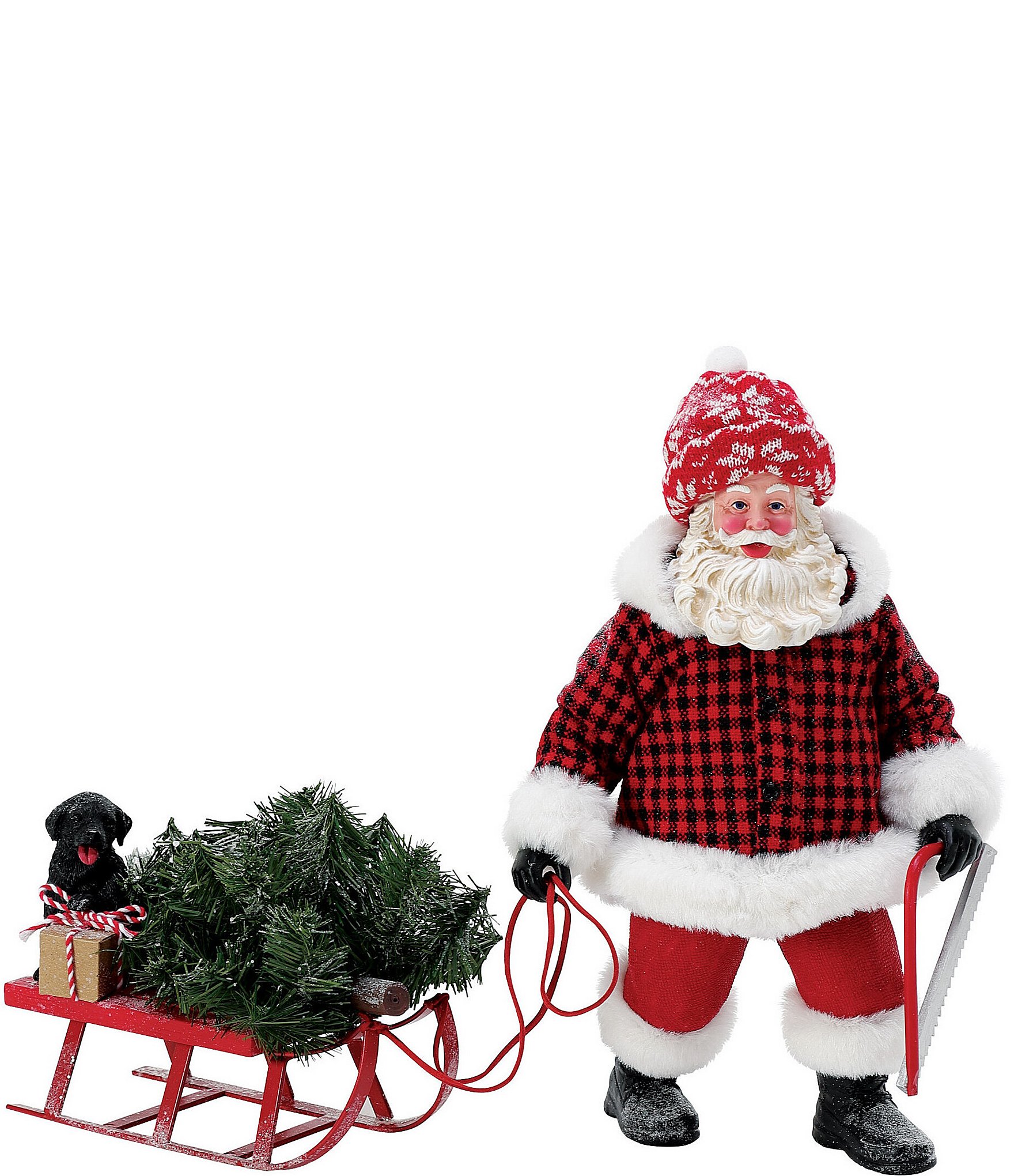 Possible Dreams Christmas Traditions Santa Picking The Perfect Tree Figurine