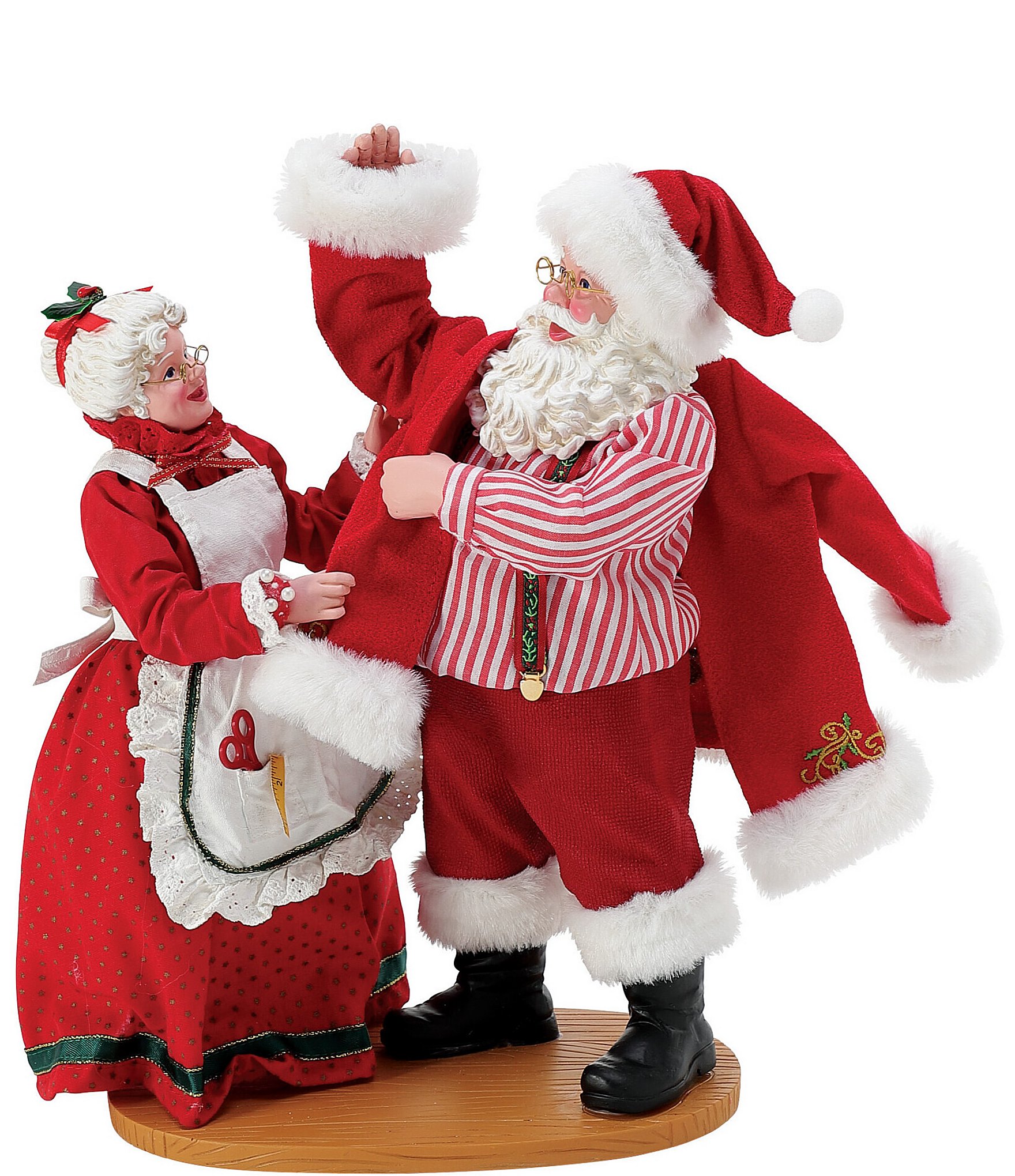 Possible Dreams Christmas Traditions Santas New Suit Santa And Mrs