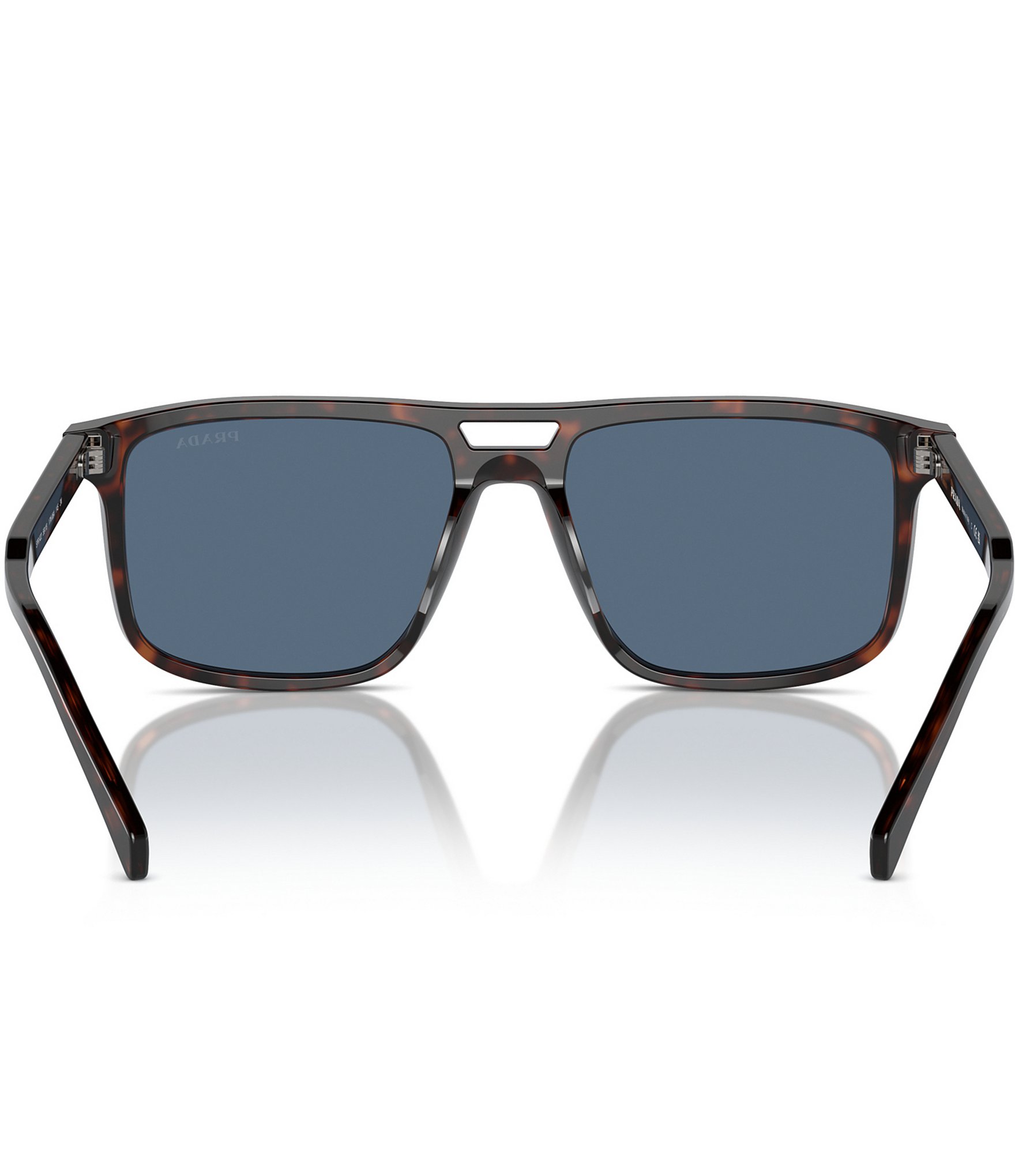 Prada Men's PRA22S 58mm Havana Rectangle Sunglasses