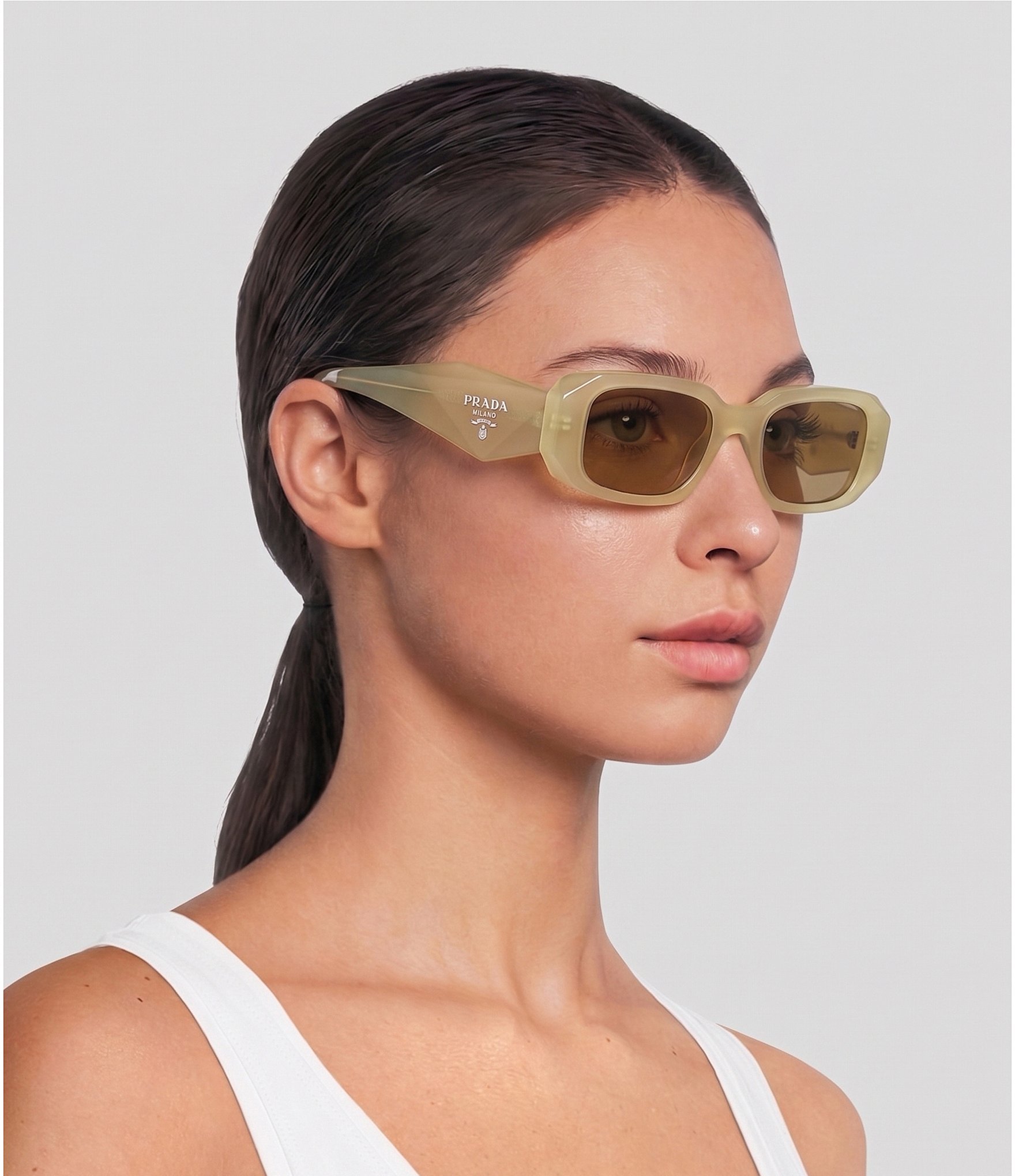 Prada Women's PR 17WS 49mm Rectangle Sunglasses