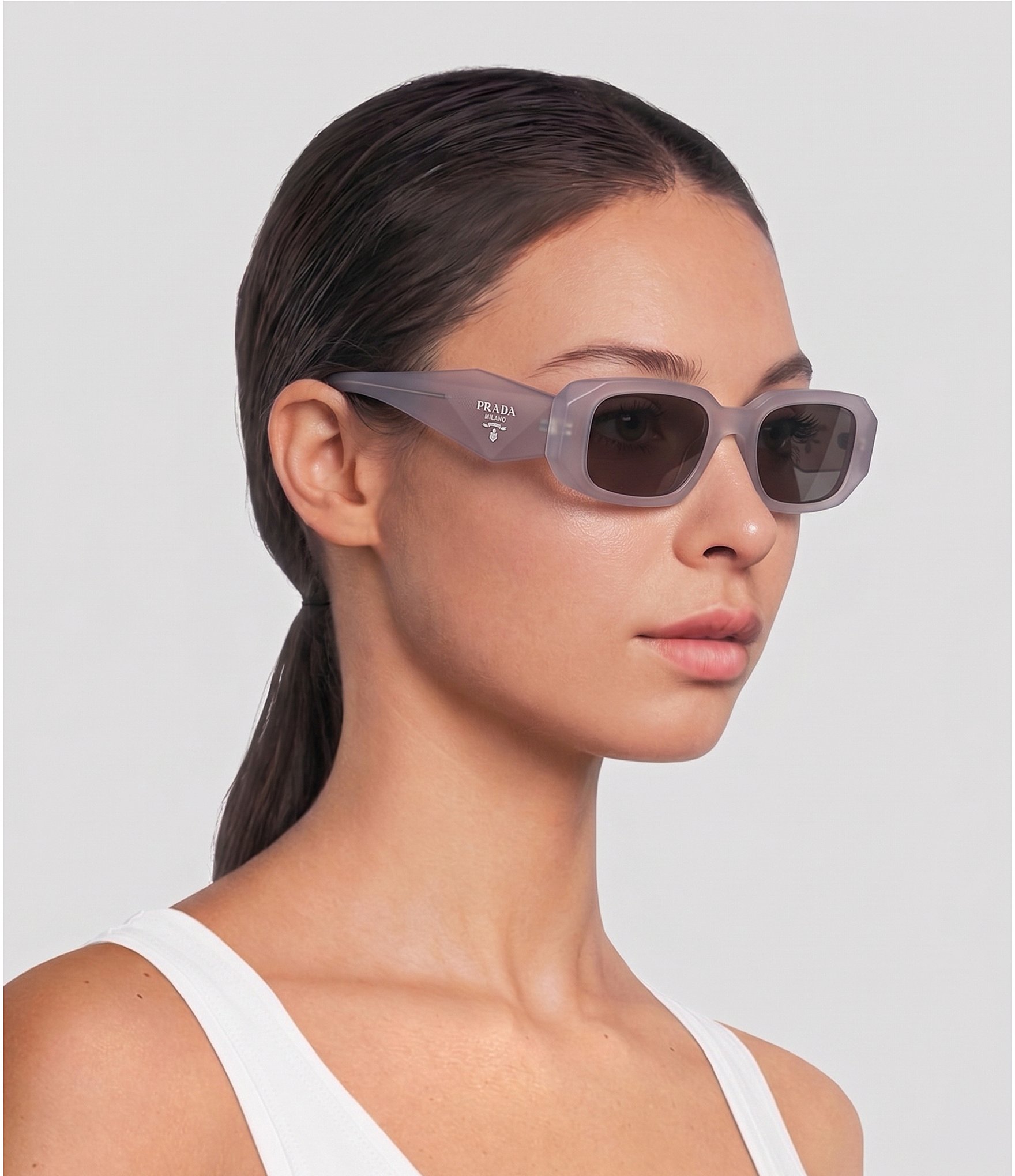 Prada Women's PR 17WS 49mm Rectangle Sunglasses