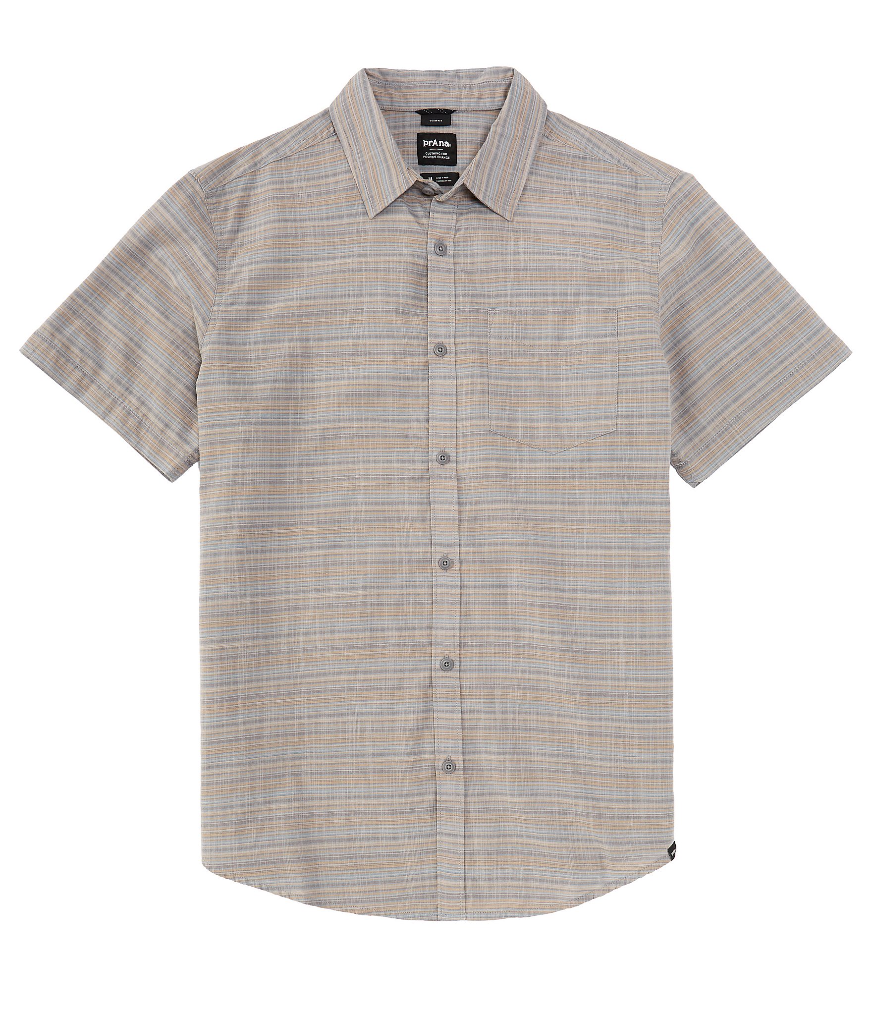 prAna Groveland Plaid Short Sleeve Woven Shirt