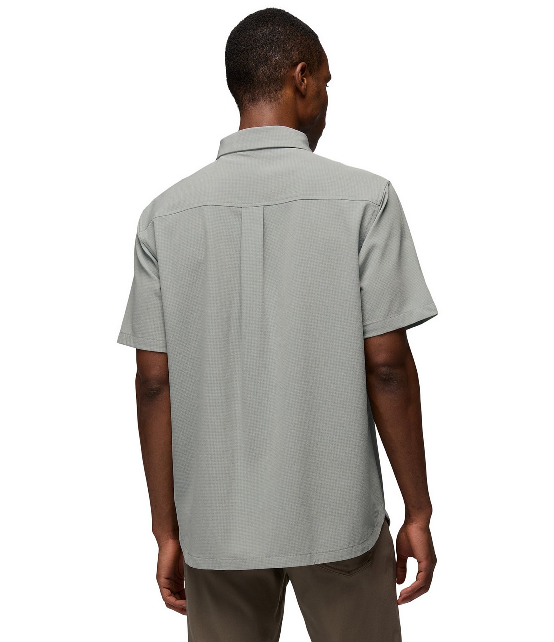 Prana Hybridizer Solid Short Sleeve Woven Shirt