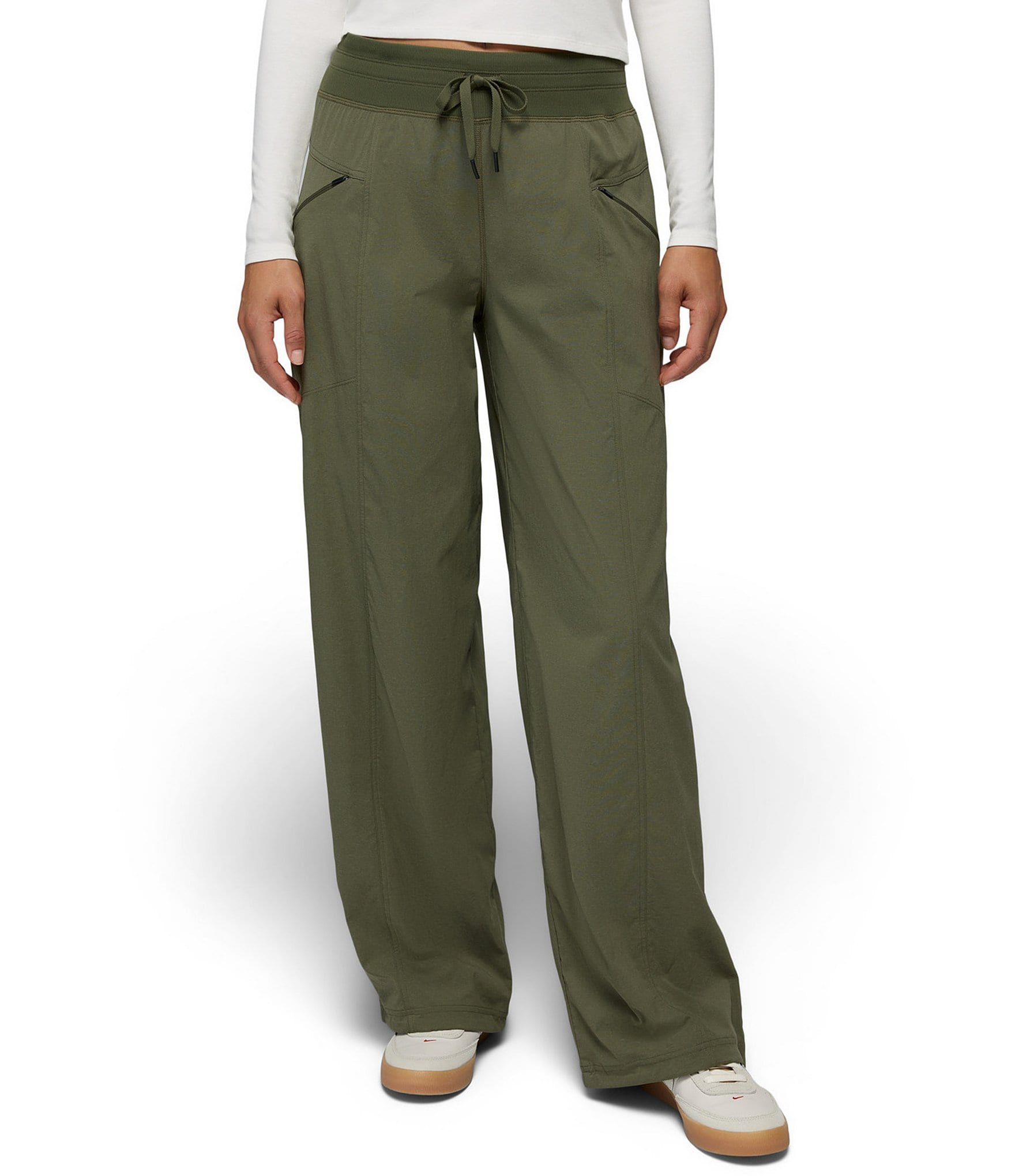 prAna Koen Mid Rise Wide Leg Pull-On Pants