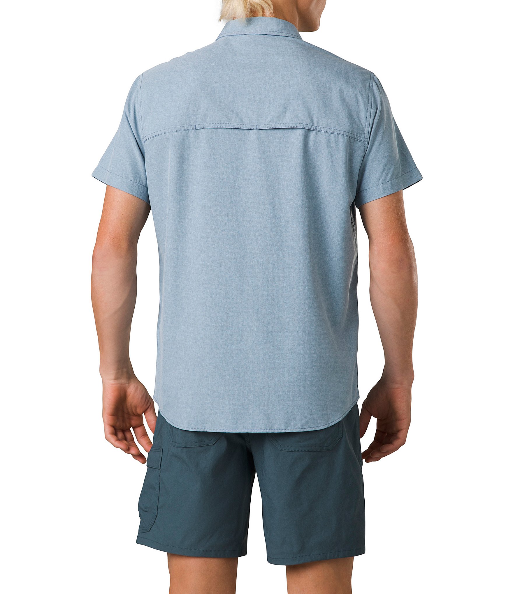 Prana Lost Sol Performance Short Sleeve Woven Shirt