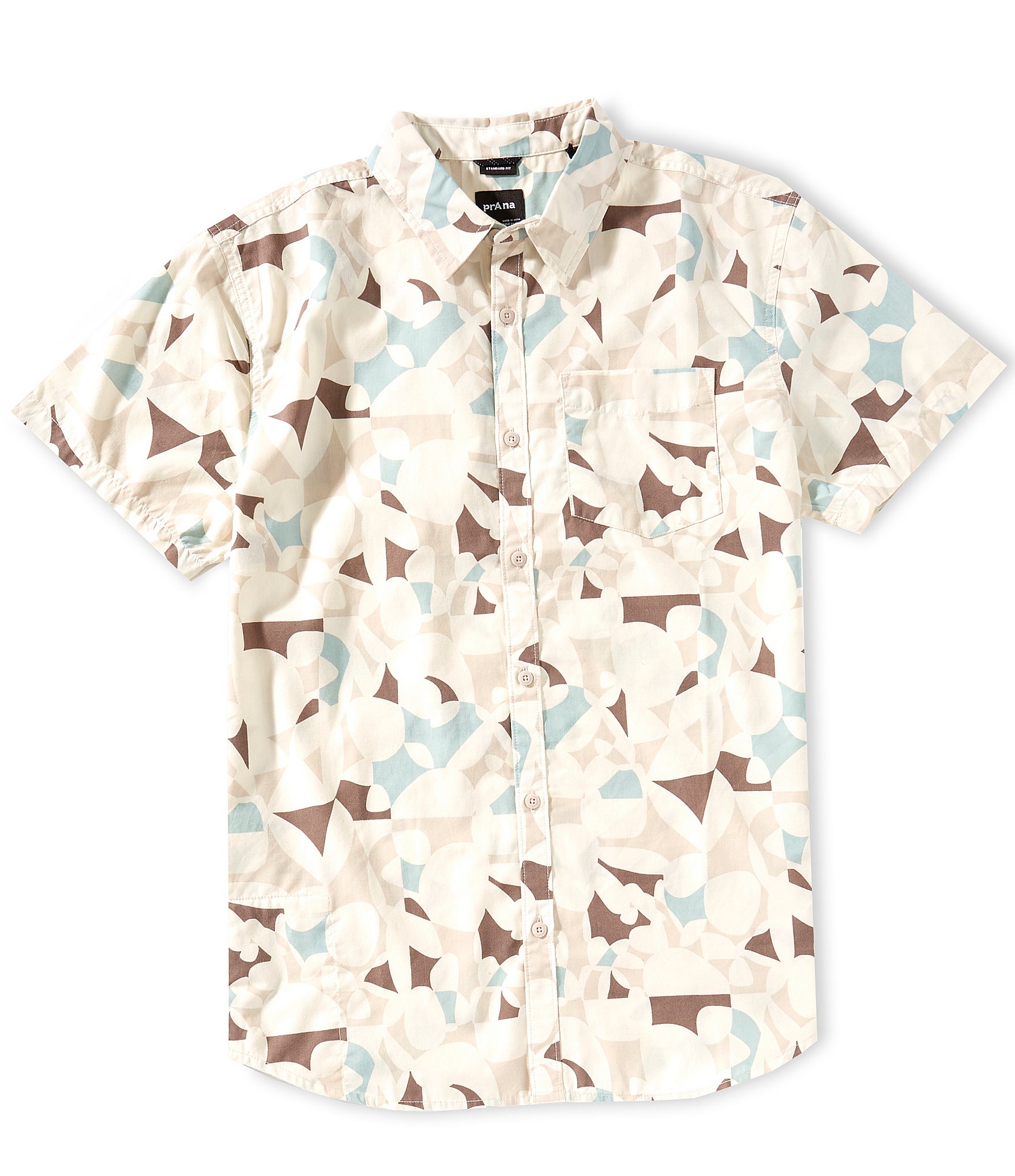 prAna Stimmersee Mini Print Short Sleeve Woven Shirt