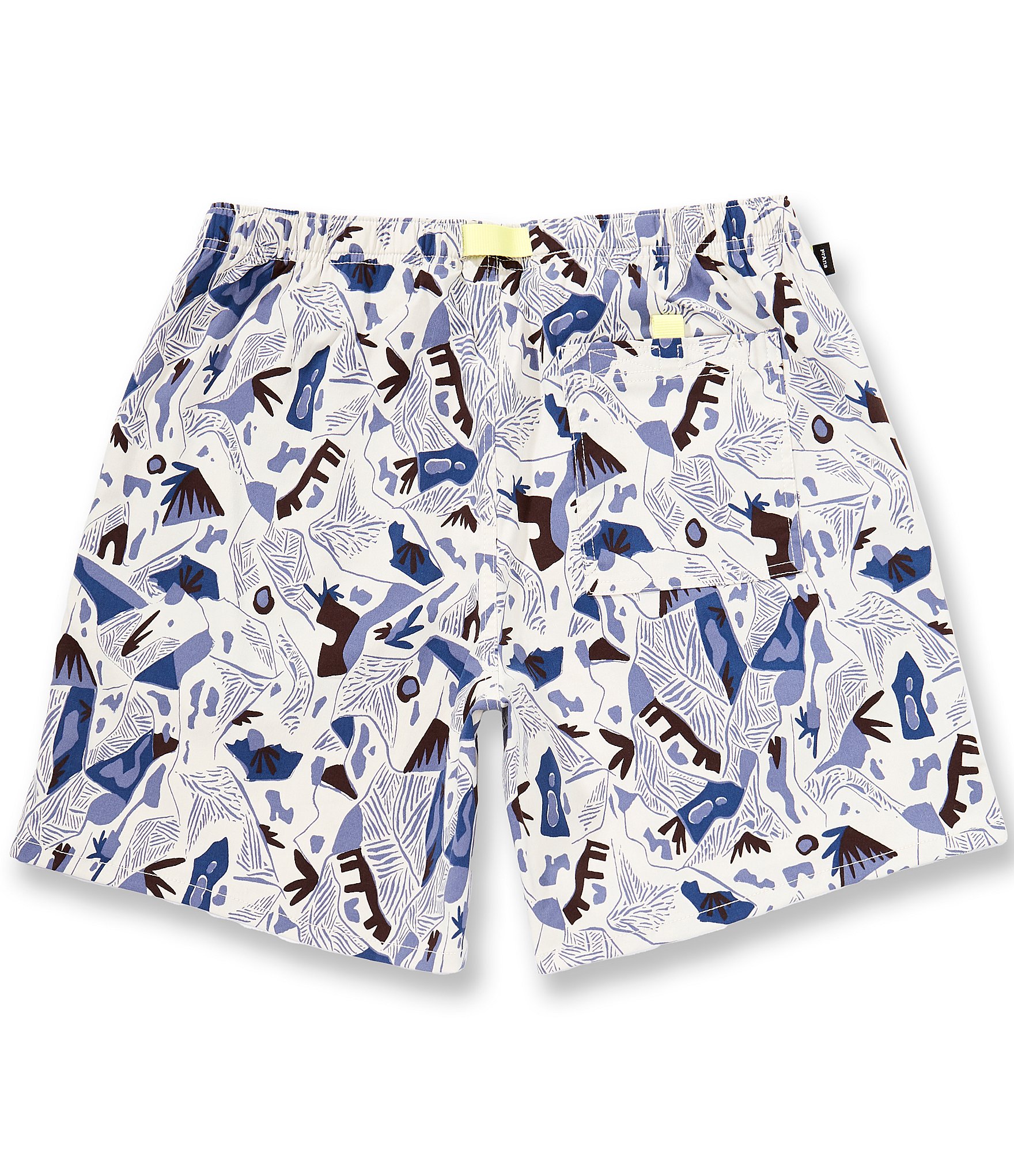 prAna Stretch Zion Printed Pull-On 7#double; Inseam Shorts