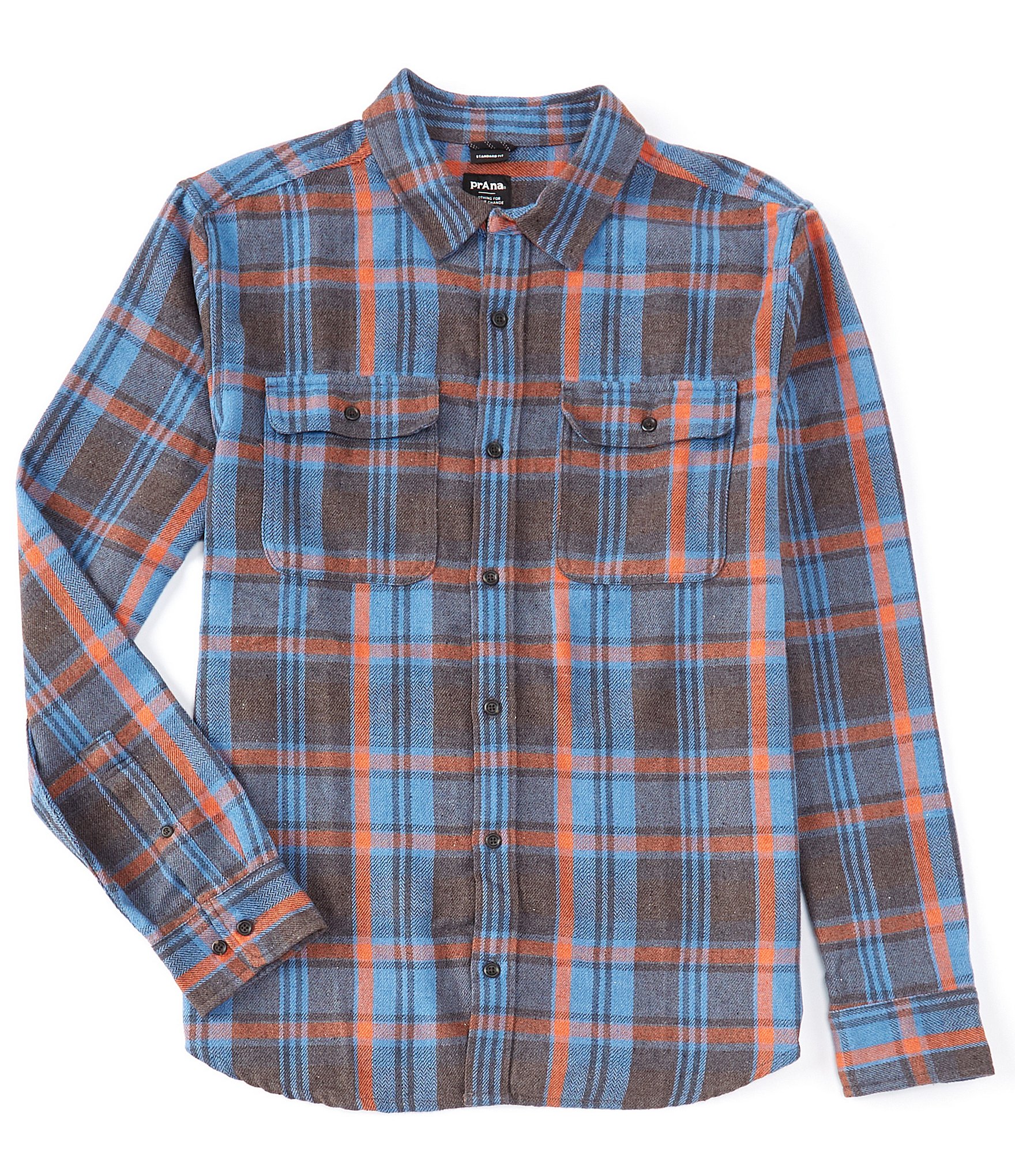prAna Westbrook Flannel Long-Sleeve Recycled Materials Woven Shirt ...
