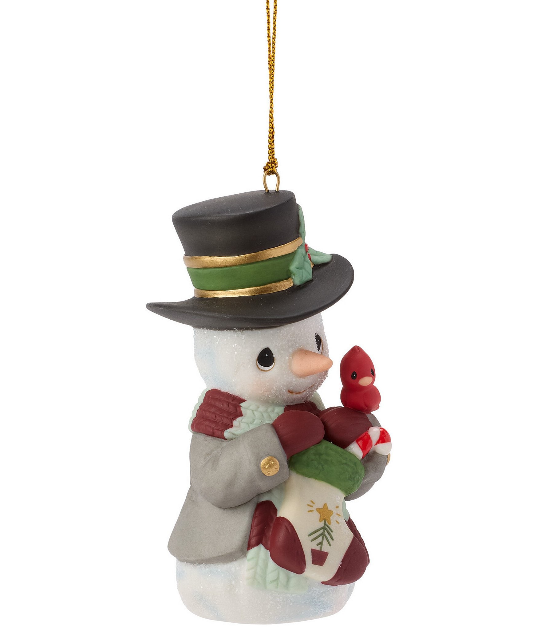 Precious Moments 17th Annual Snowman With Tree Hanging Ornament