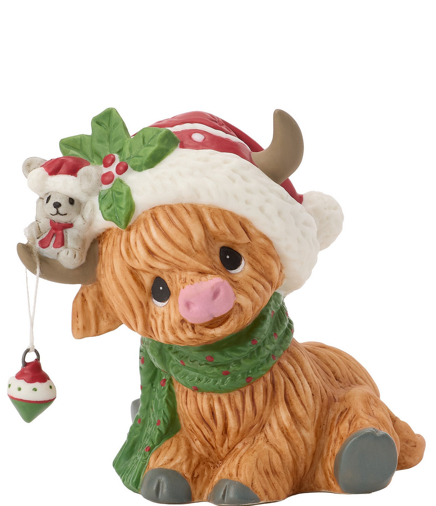 Precious Moments Moo-ey Christmas Highland Cow Figurine