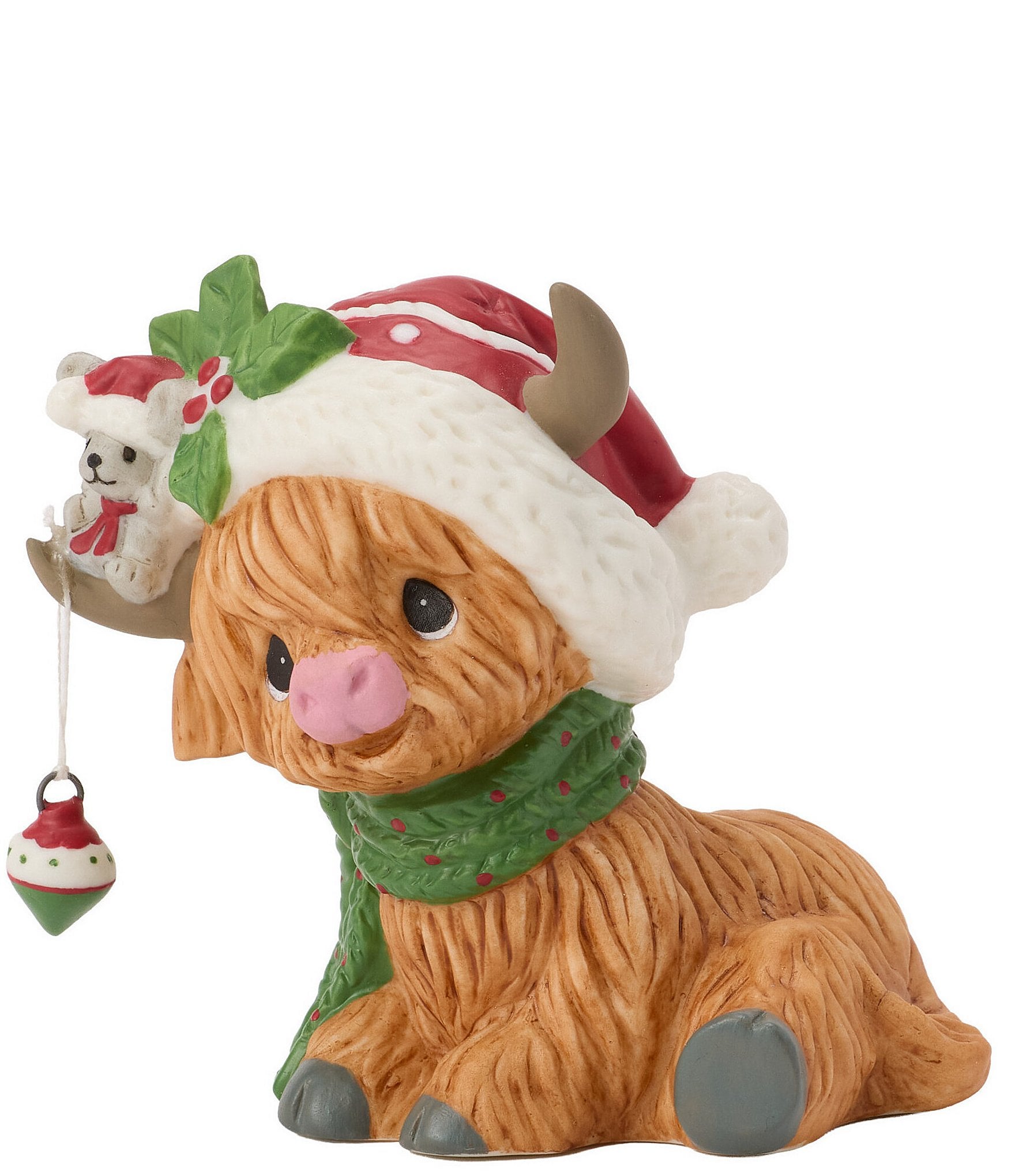 Precious Moments Moo-ey Christmas Highland Cow Figurine