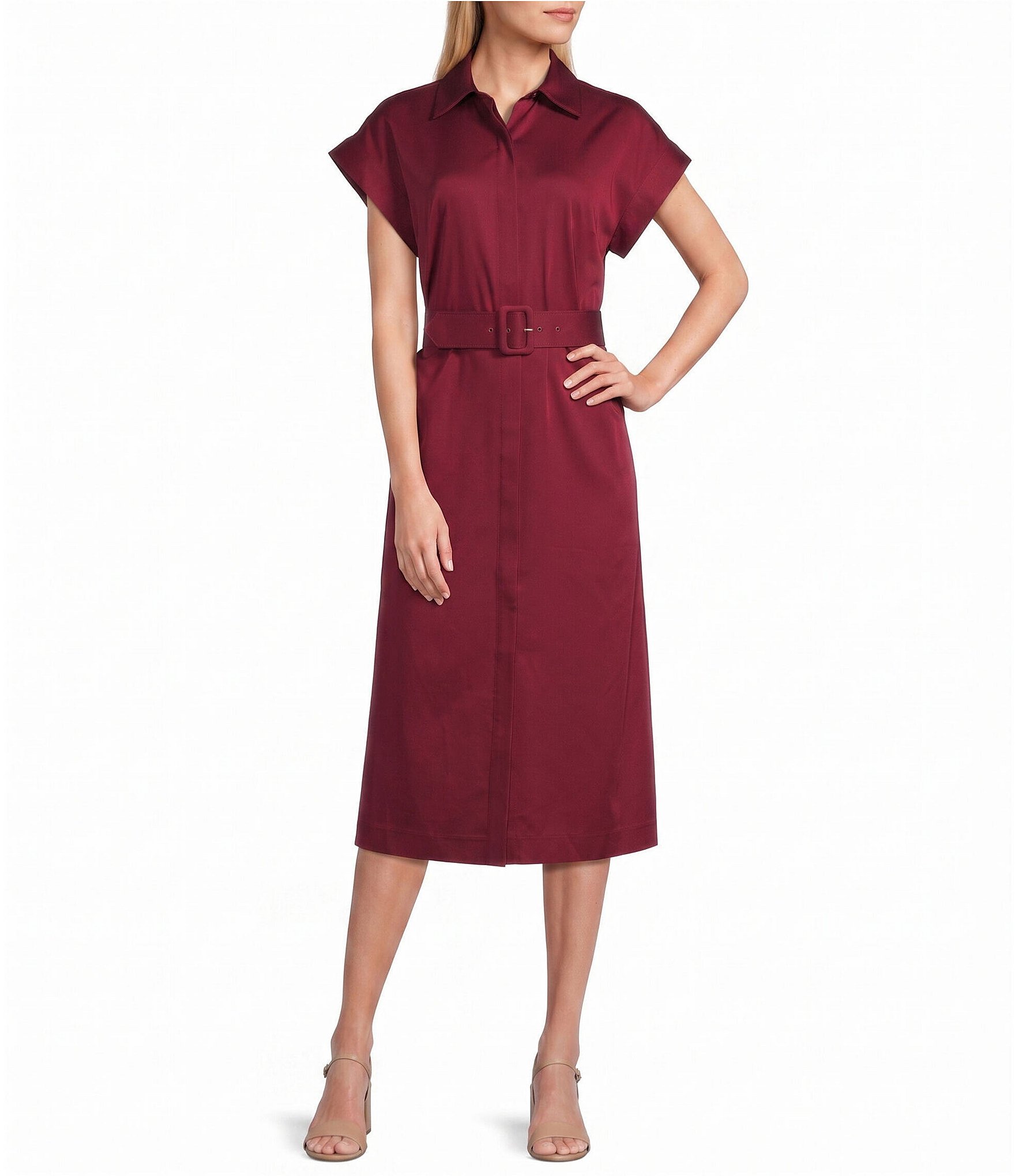 Preston & York Abbott Collared Short Sleeve Dress