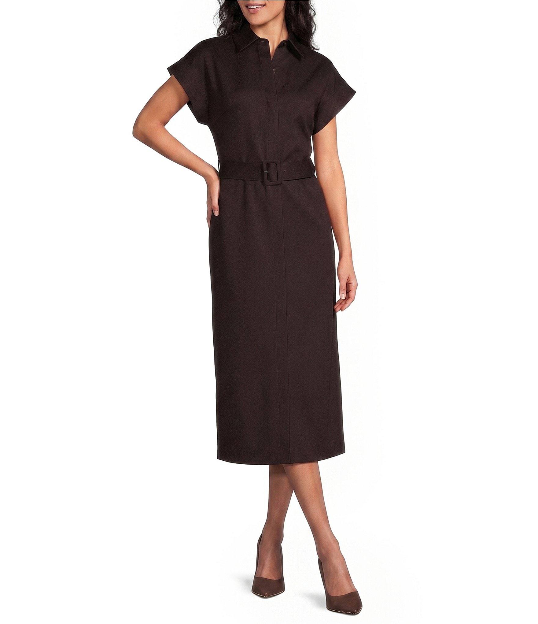 Preston & York Abbott Collared Short Sleeve Dress