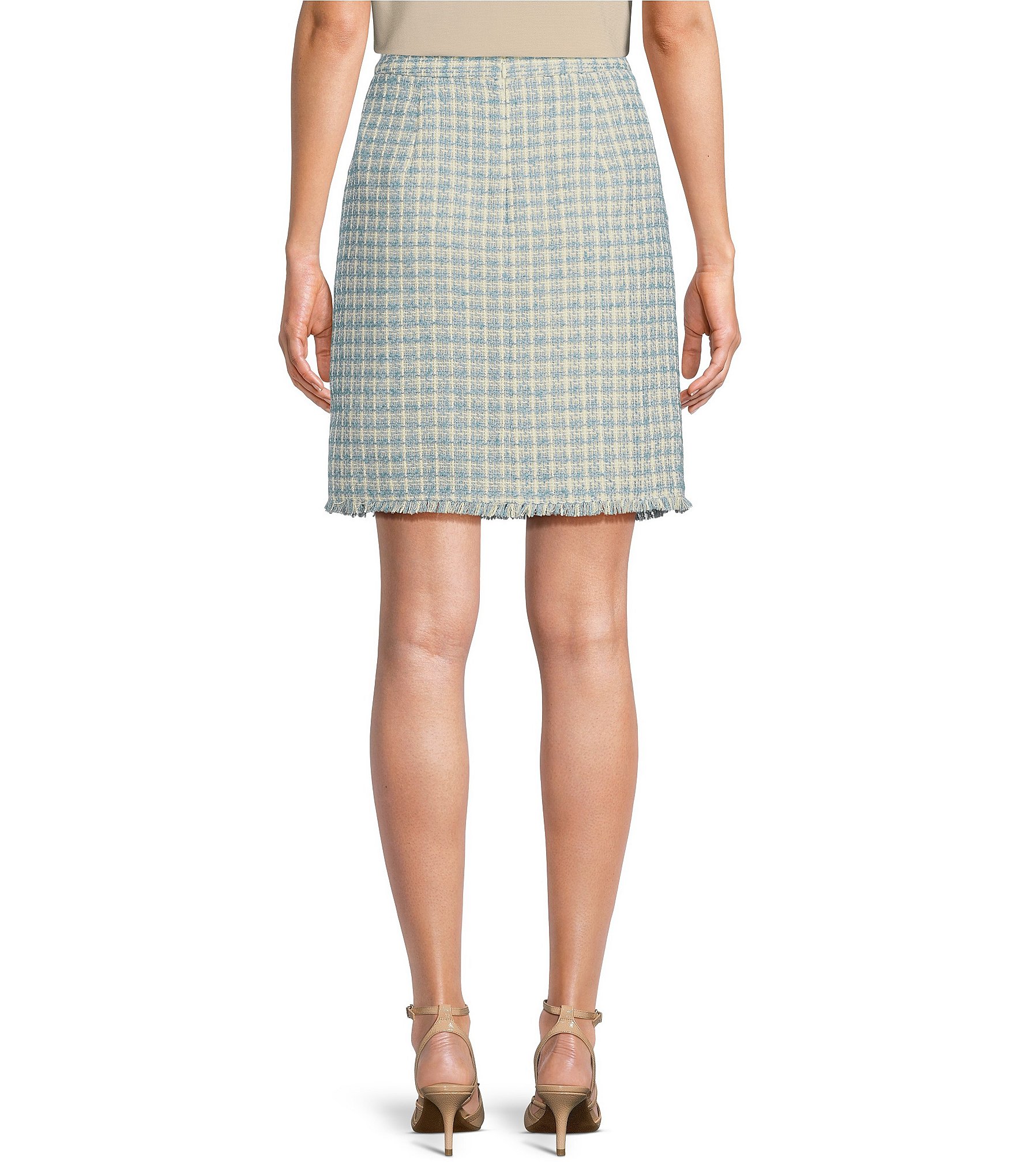 Preston & York Joan Tweed Pencil Lined Skirt