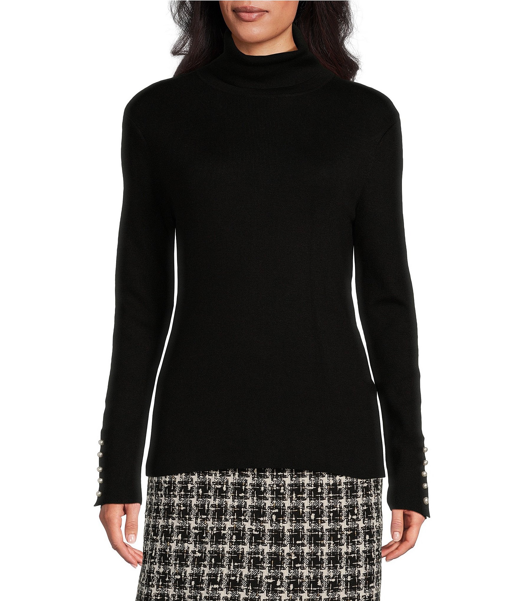 PRESTON & YORK TURTLE hot NECK SWEATER