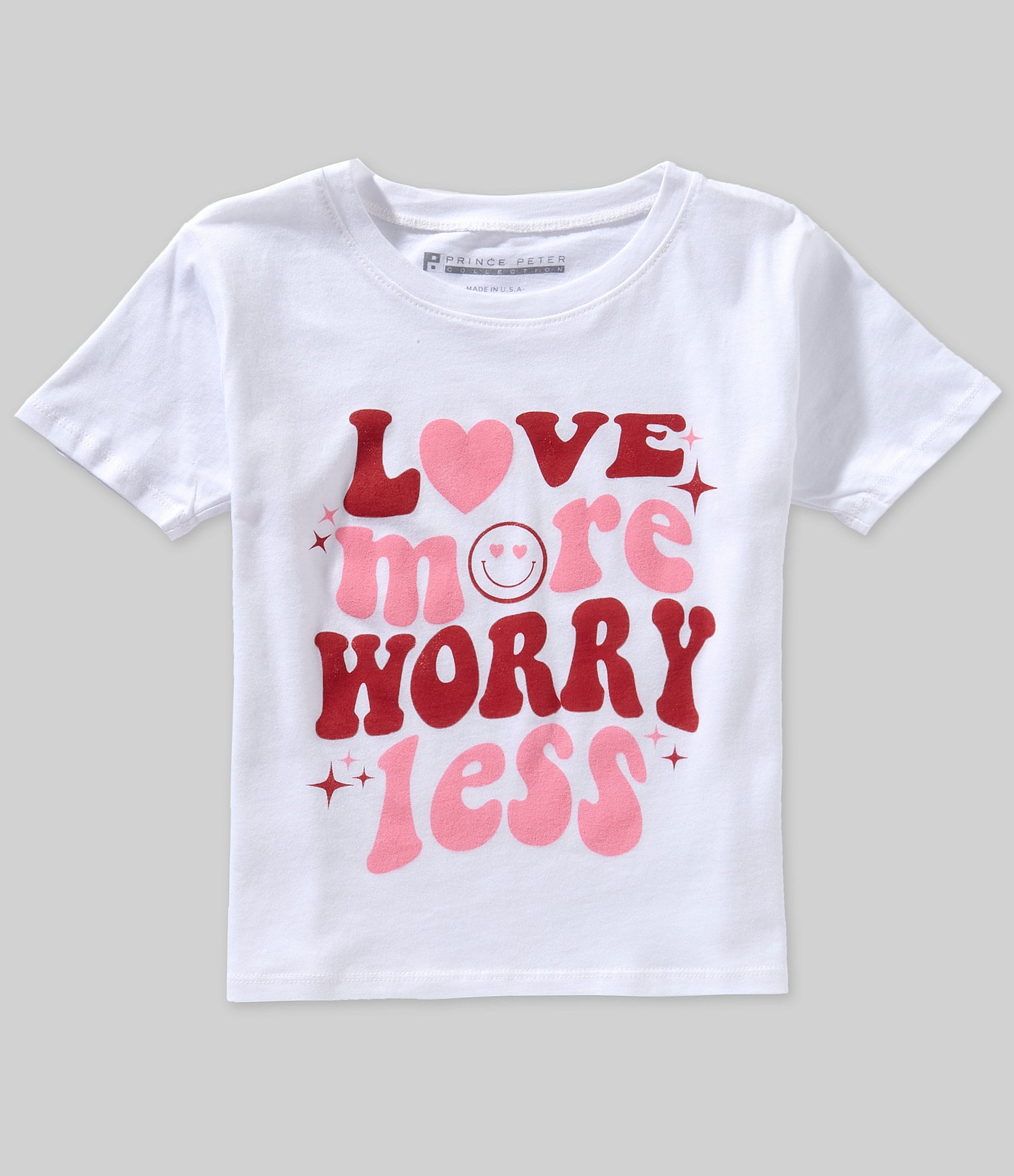 Prince Peter Big Girls 7-16 Love More Short Sleeve Graphic T-Shirt