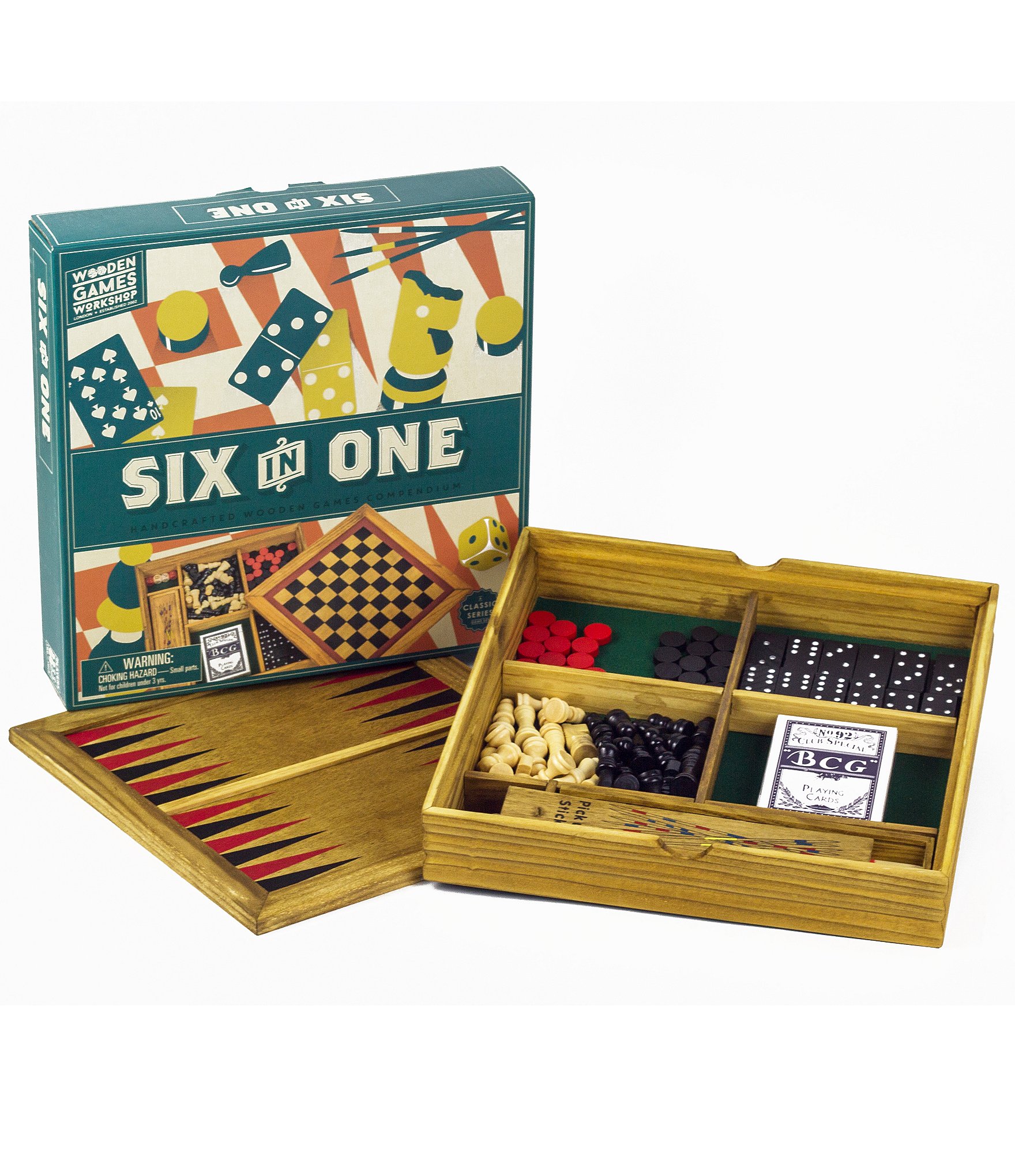 Professor Puzzle 6-In-1 Wooden Workshop Games