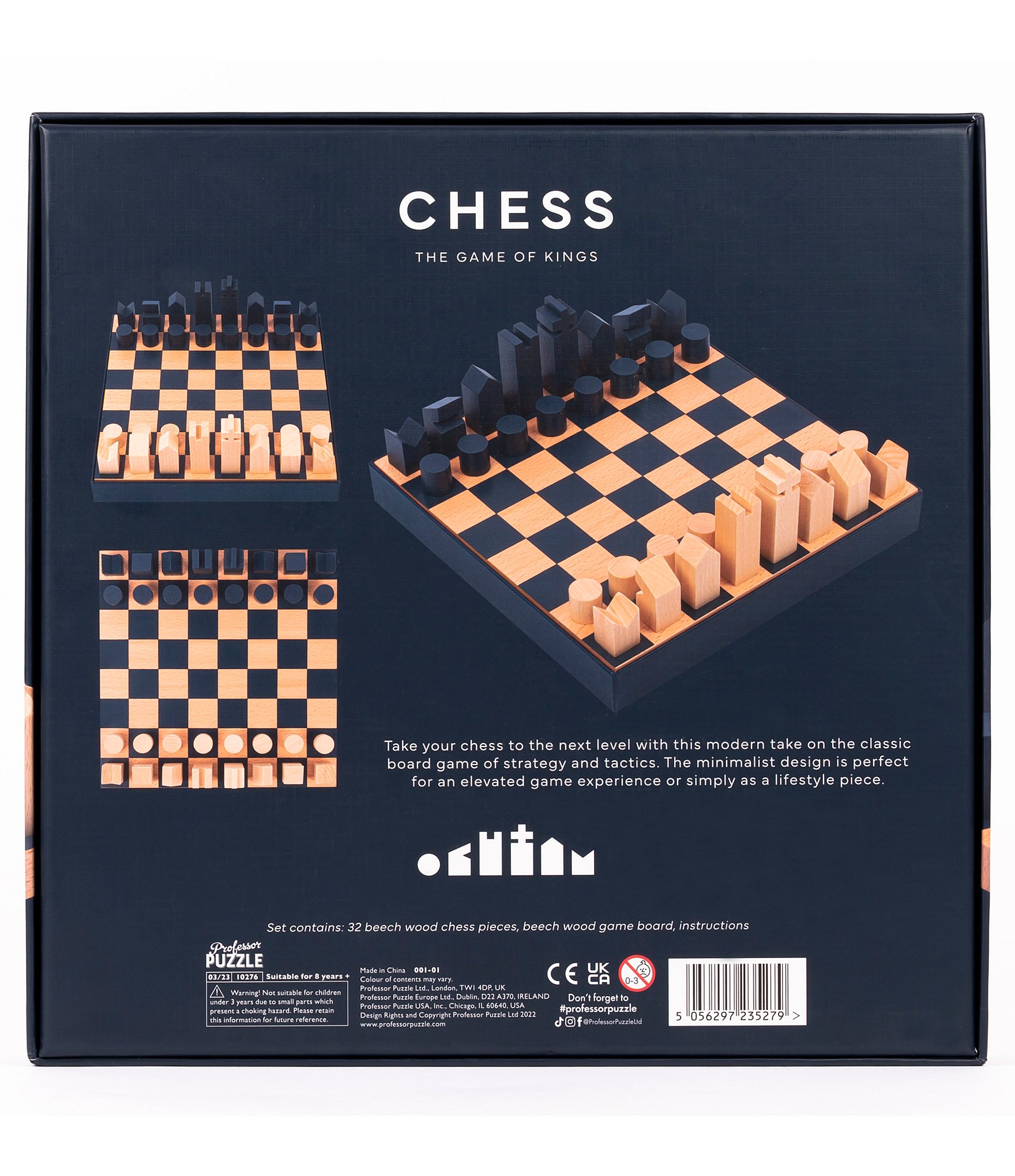 Professor Puzzle The Game of Kings Deluxe Chess Board