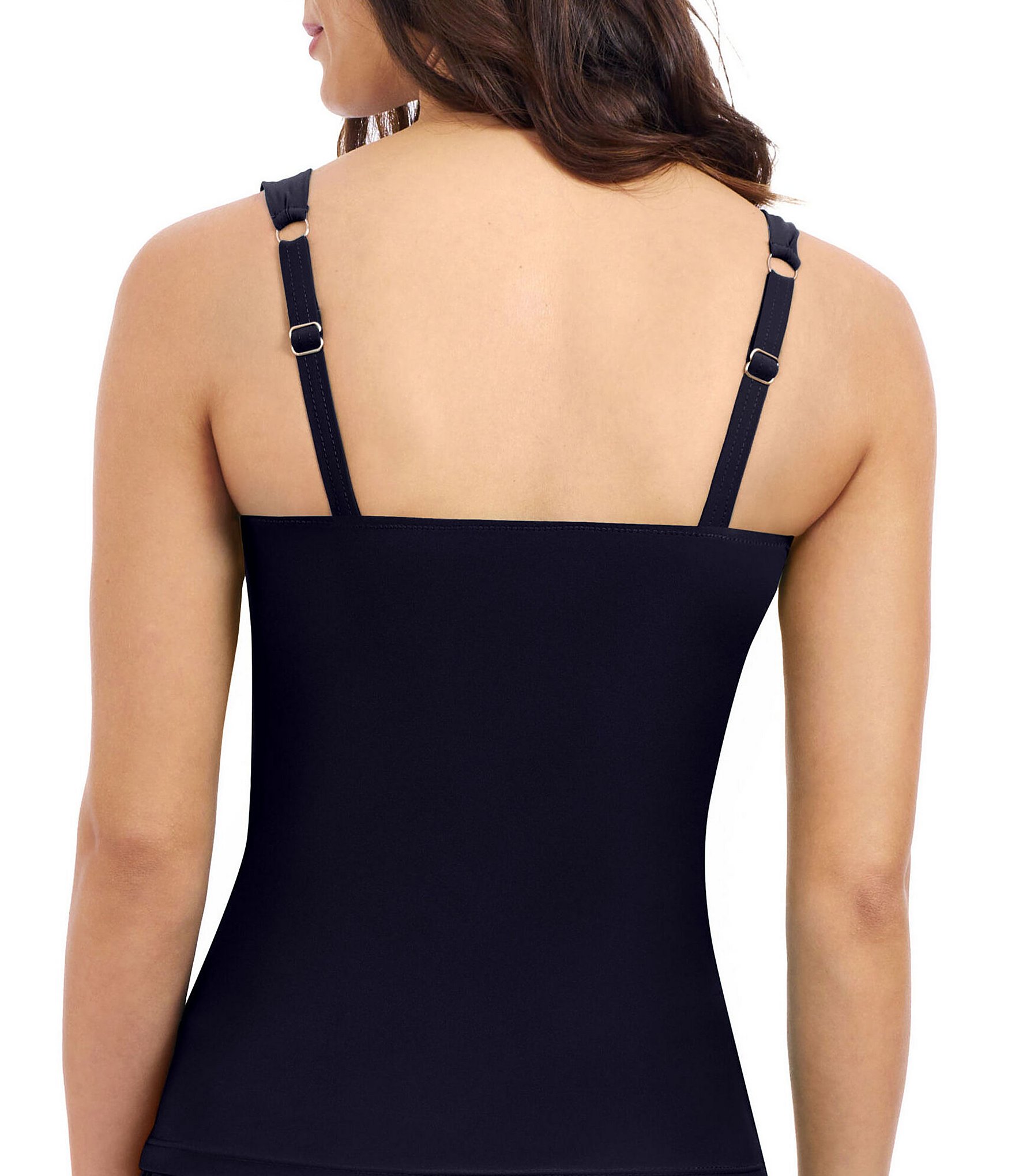 Profile By Gottex Tutti Frutti Twist Front Underwire D-Cup Bra Size Tankini Swim Top