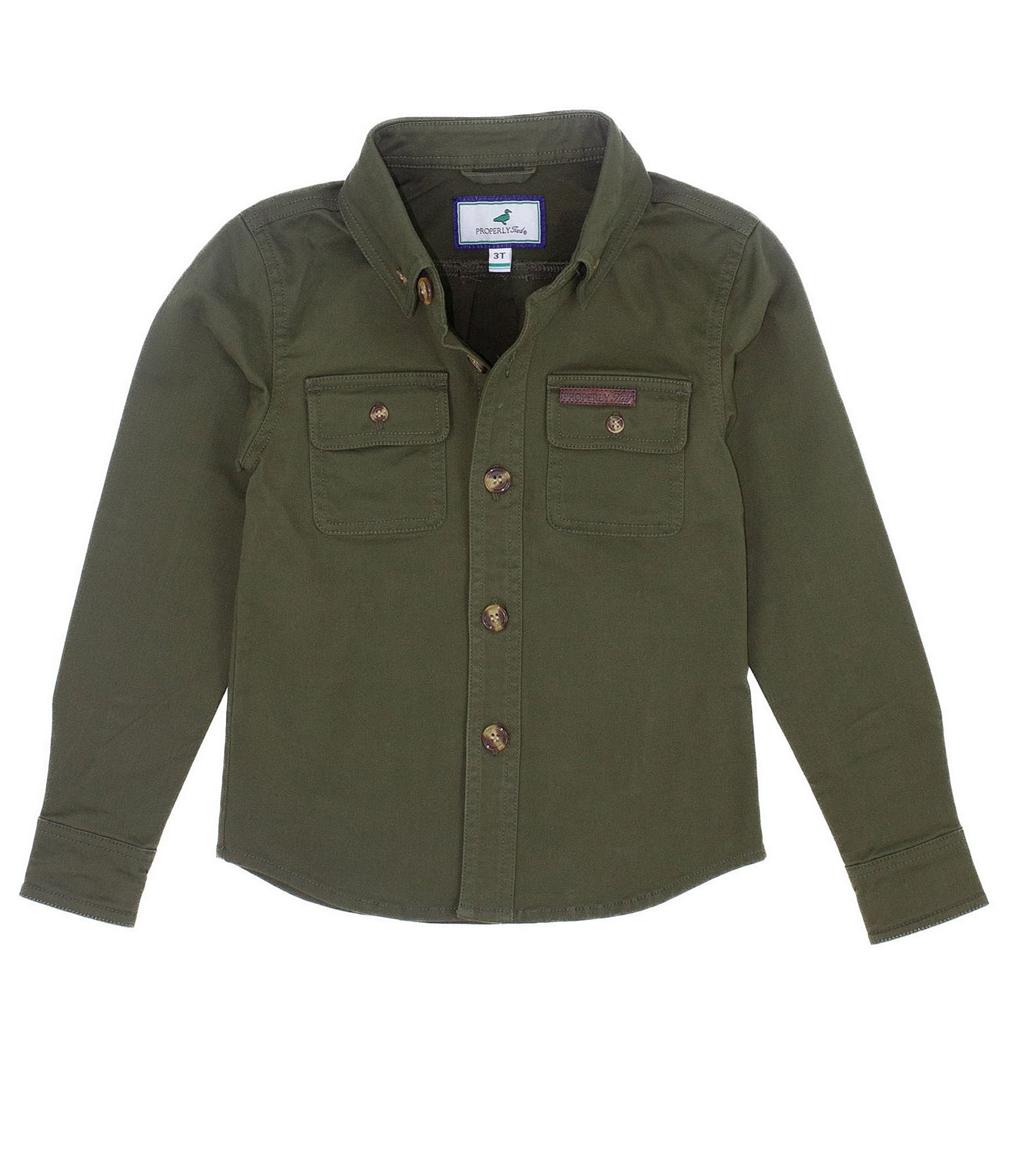 Properly Tied Big Boys 8-16 Long Sleeve Work Shirt