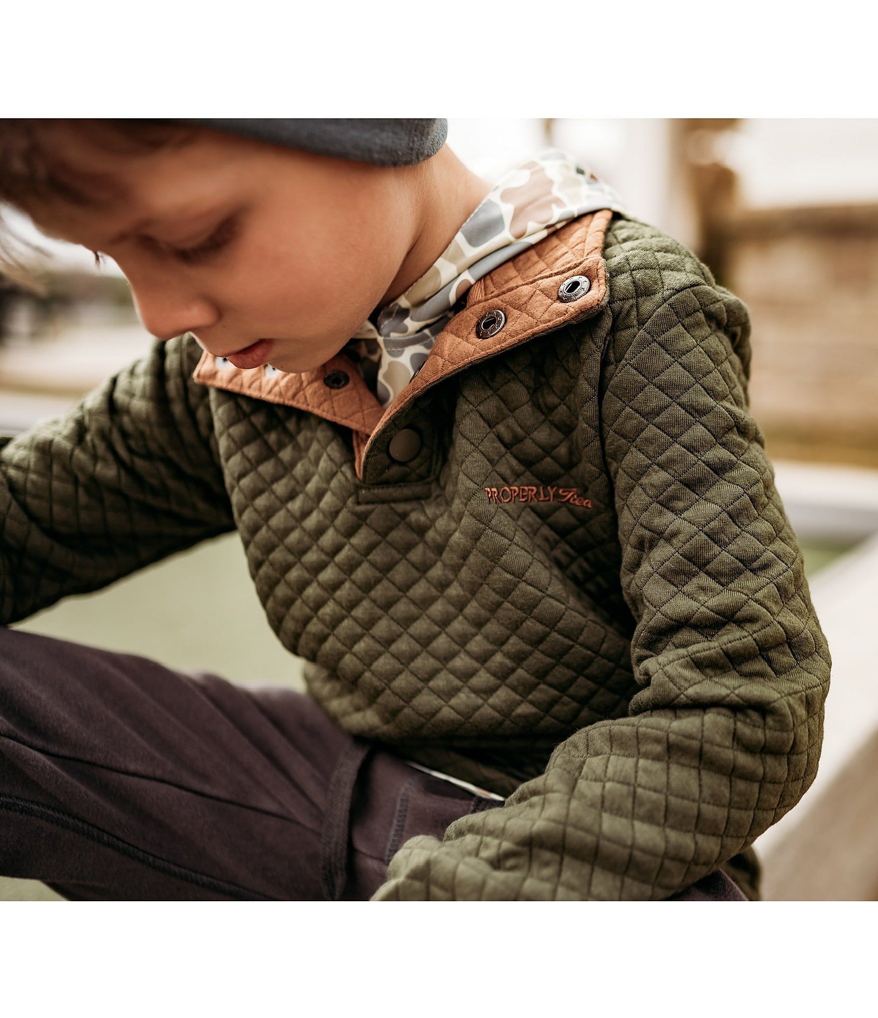 Properly Tied Big Boy's 8-16 Club Pullover