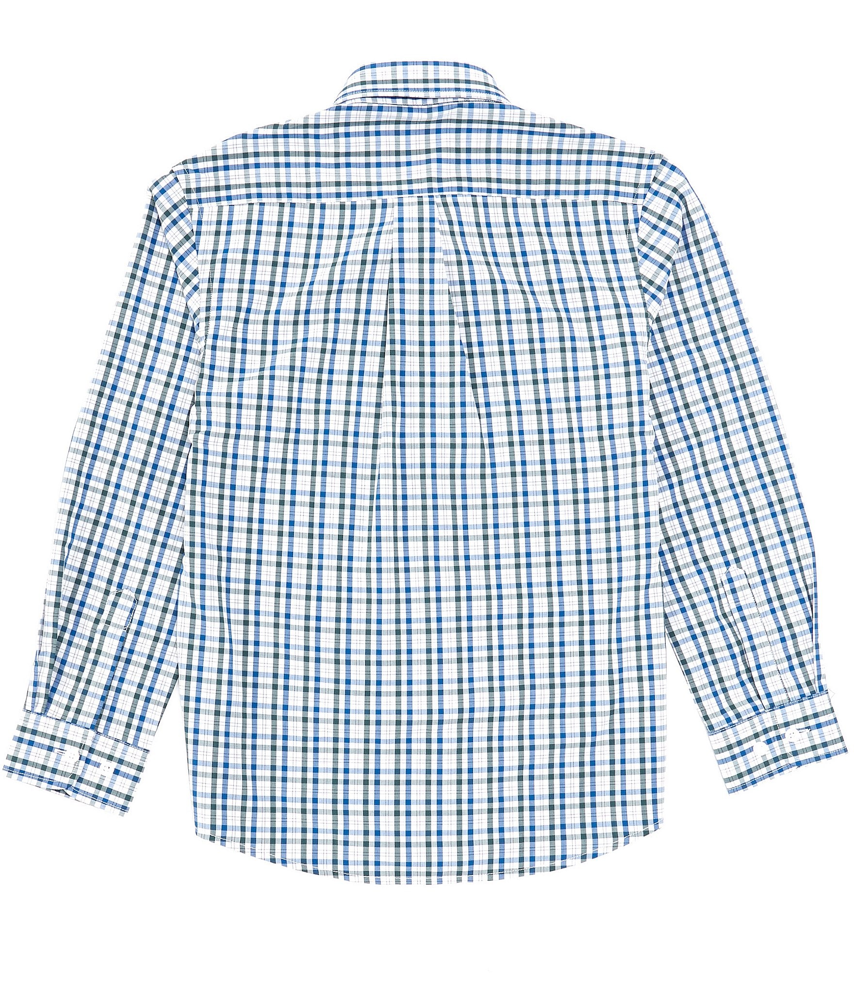 Properly Tied Big Boys 8-16 Long Sleeve Mallard Plaid Seasonal Sport Shirt