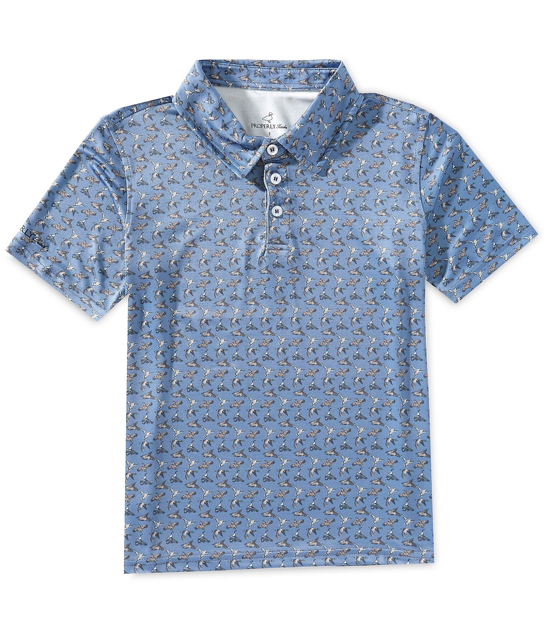 Properly Tied Big Boys Inlet Ducks Performance Polo Shirt