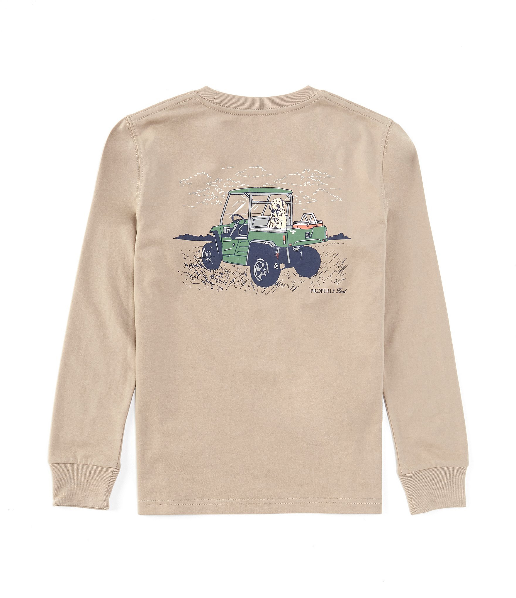 Properly Tied Little Boys 2T-7 Long Sleeve Side By Side Graphic T-Shirt