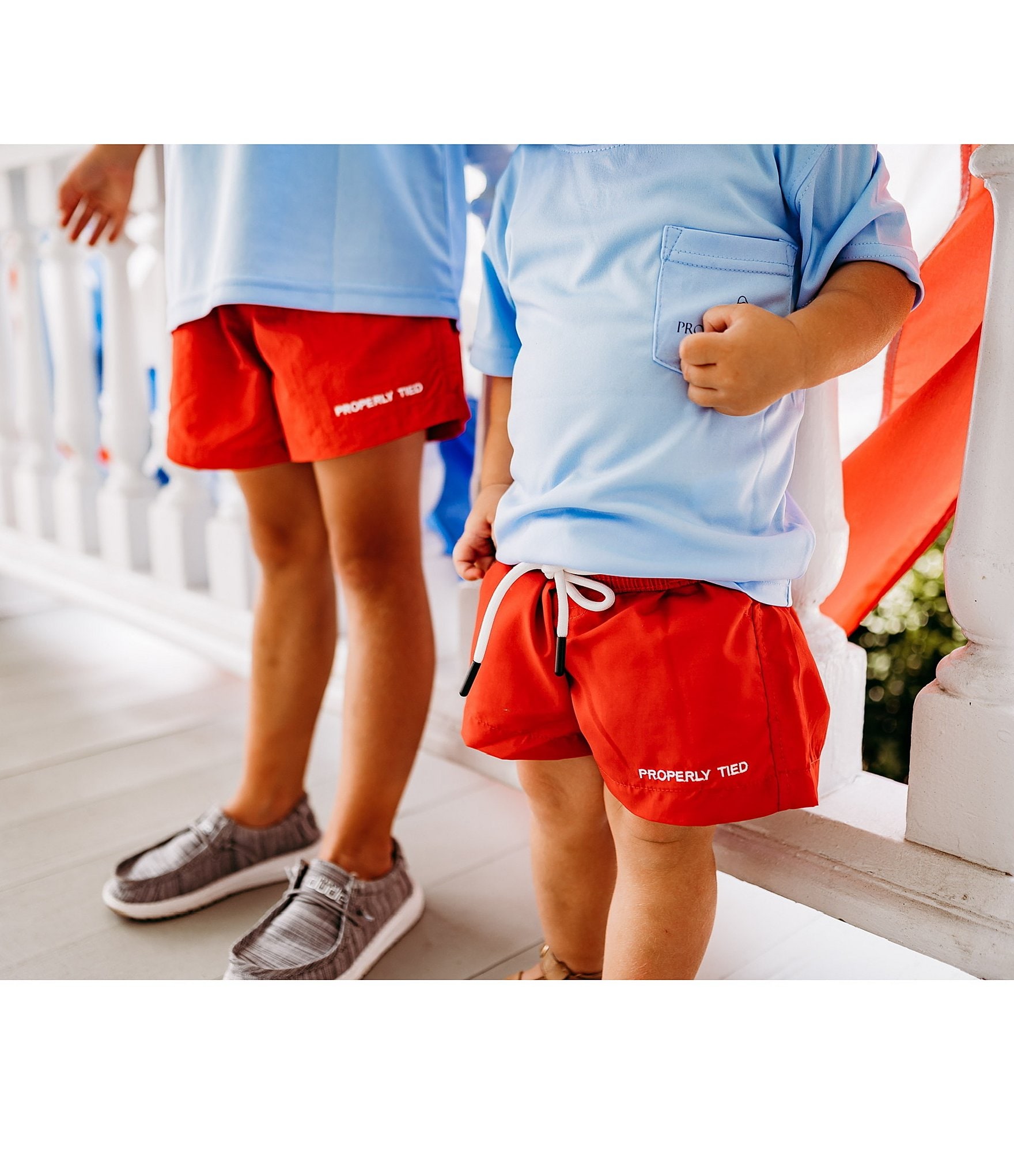 Properly Tied Little Boys' 2T-7 Pull-On Mallard Shorts