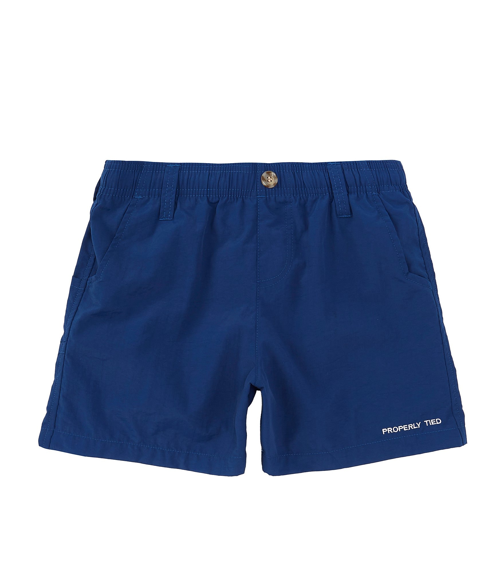 Properly Tied Little Boys' 2T-7 Pull-On Mallard Shorts