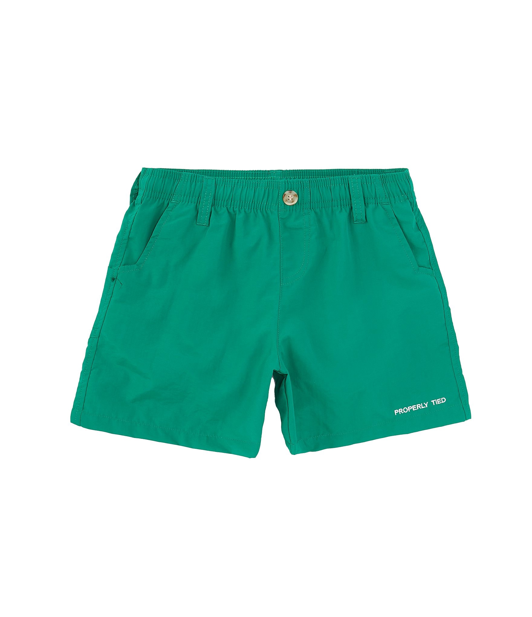 Properly Tied Little Boys' 2T-7 Pull-On Mallard Shorts