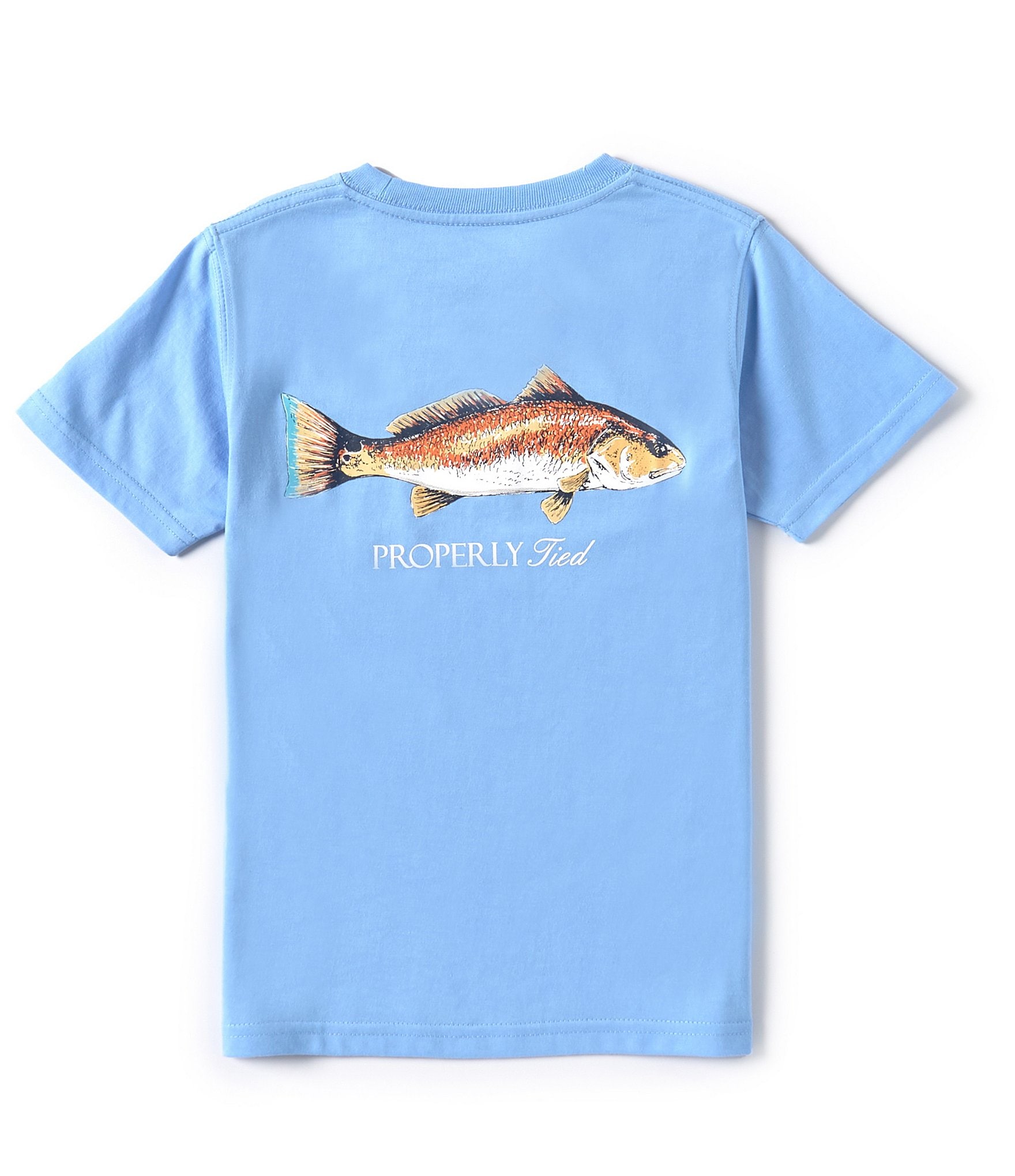 Properly Tied Little Boys 2T-7 Short Sleeve Redfish Graphic T-Shirt