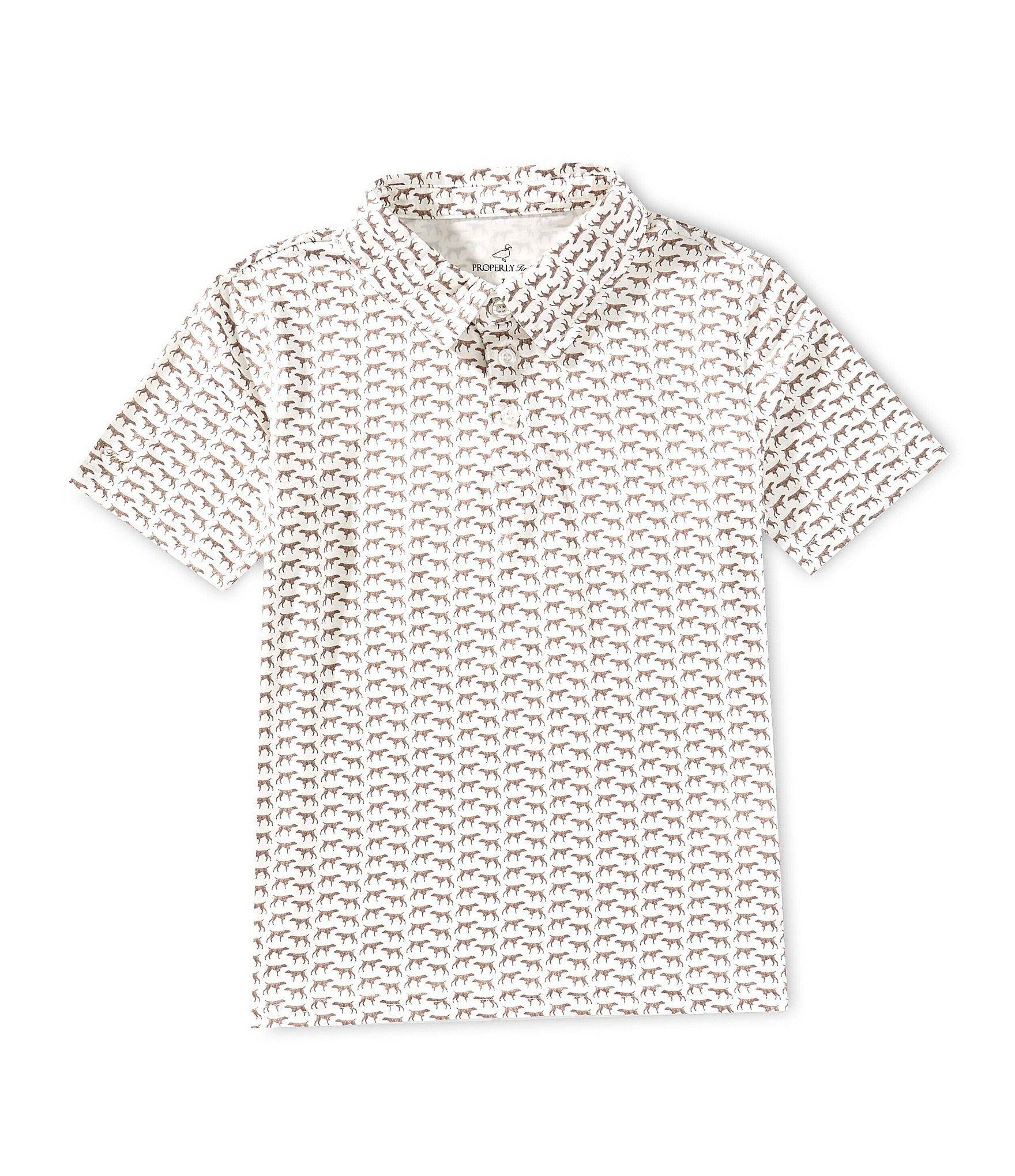 Properly Tied Little Boys Inlet Pointer Performance Polo Shirt