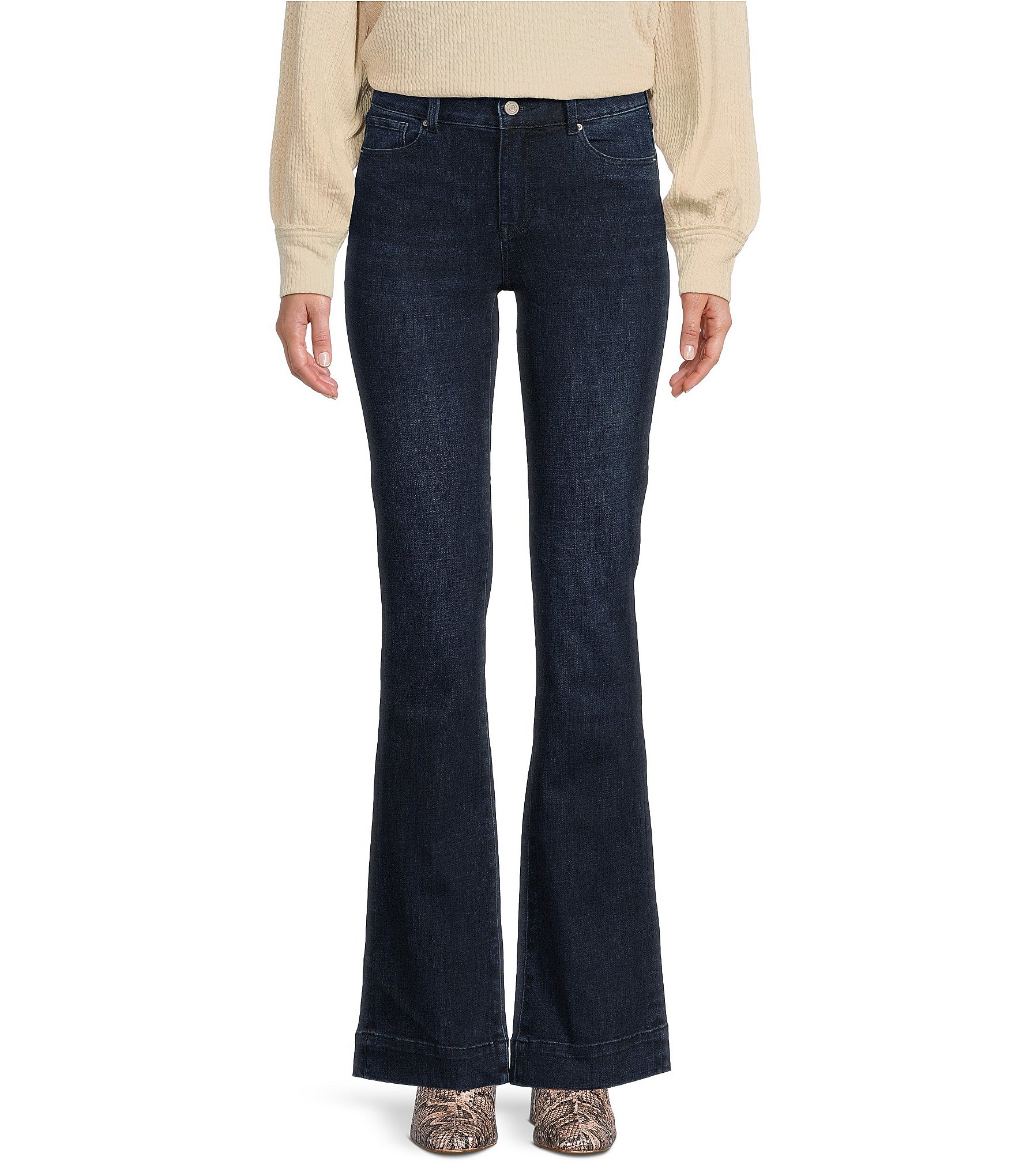 Prosperity Denim Mid Rise Trouser Bootcut Jeans | Dillard's