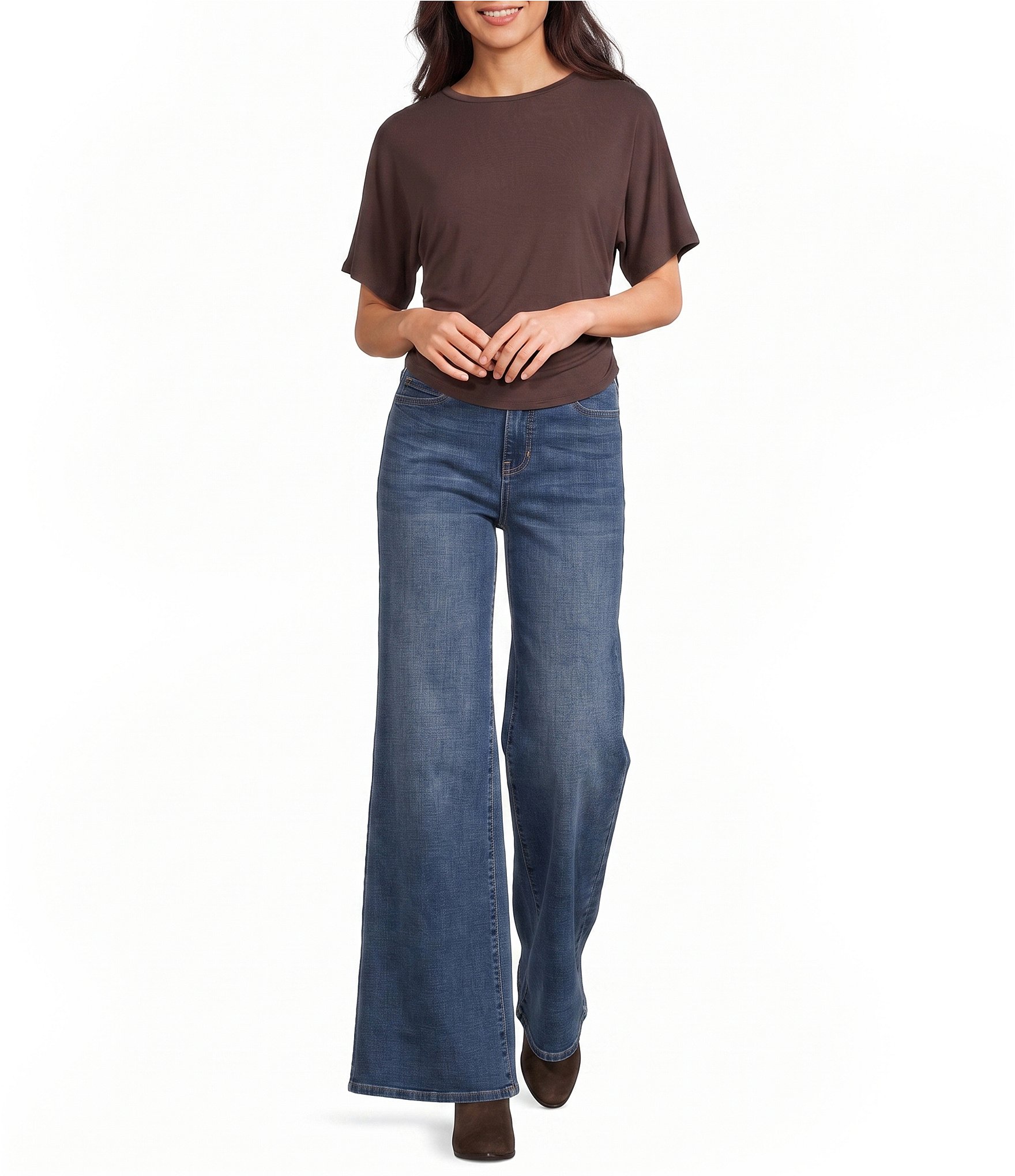 Prosperity Denim Wide Leg Jeans