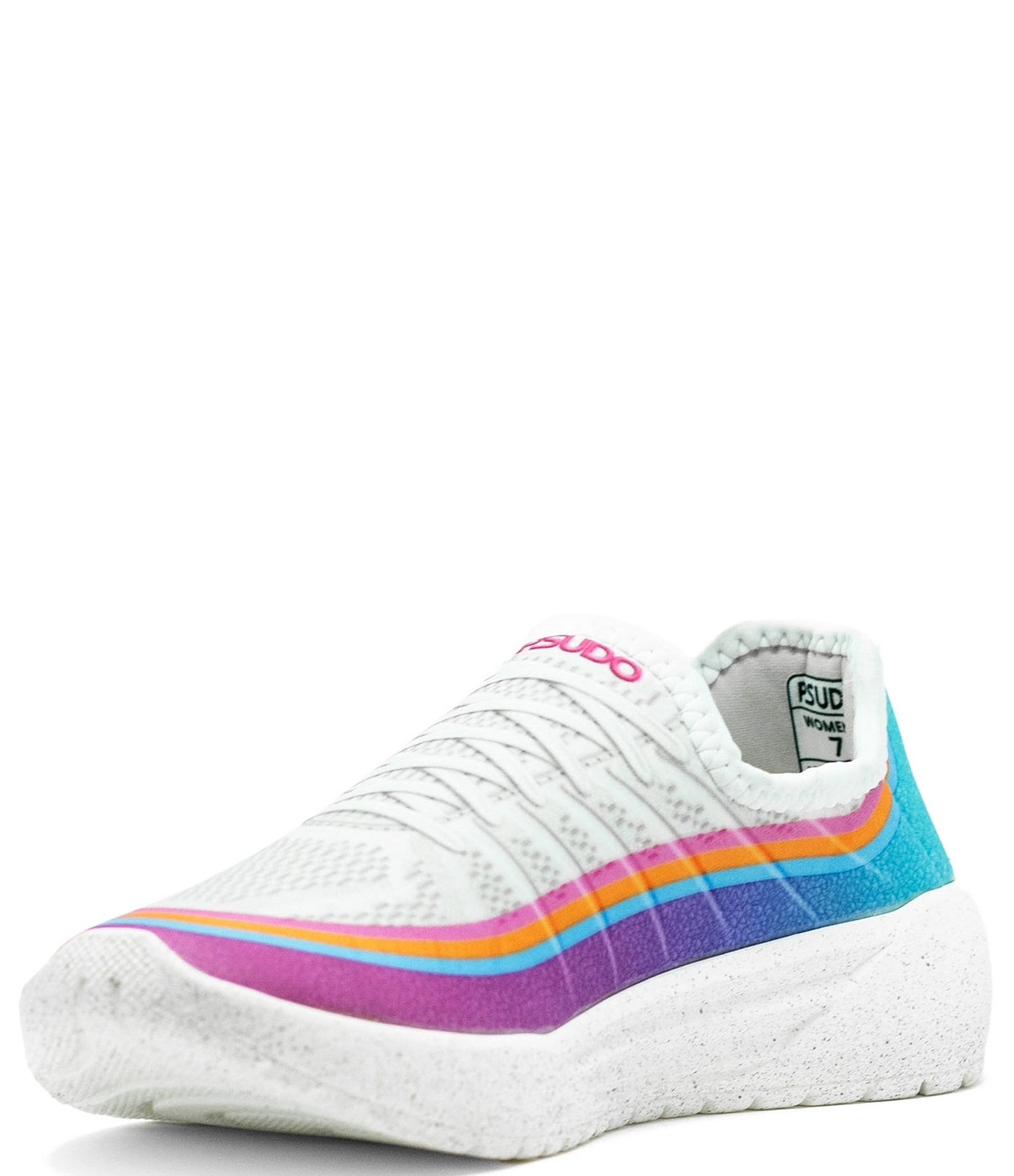 PSUDO Women's Court Ombre Washable Slip-On Sneakers