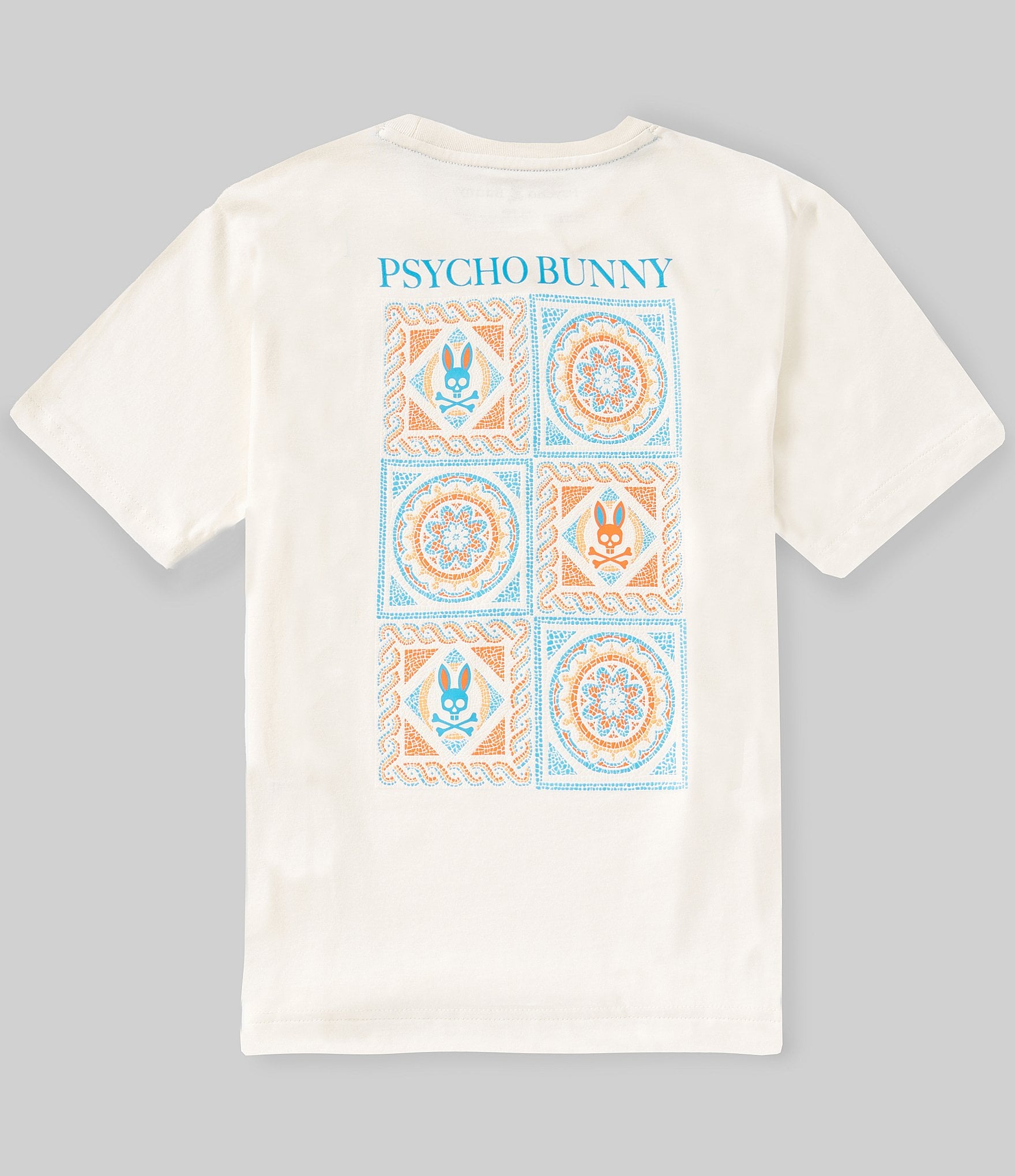 Psycho Bunny Big Boys Short Sleeve Frank Back Graphic Tee