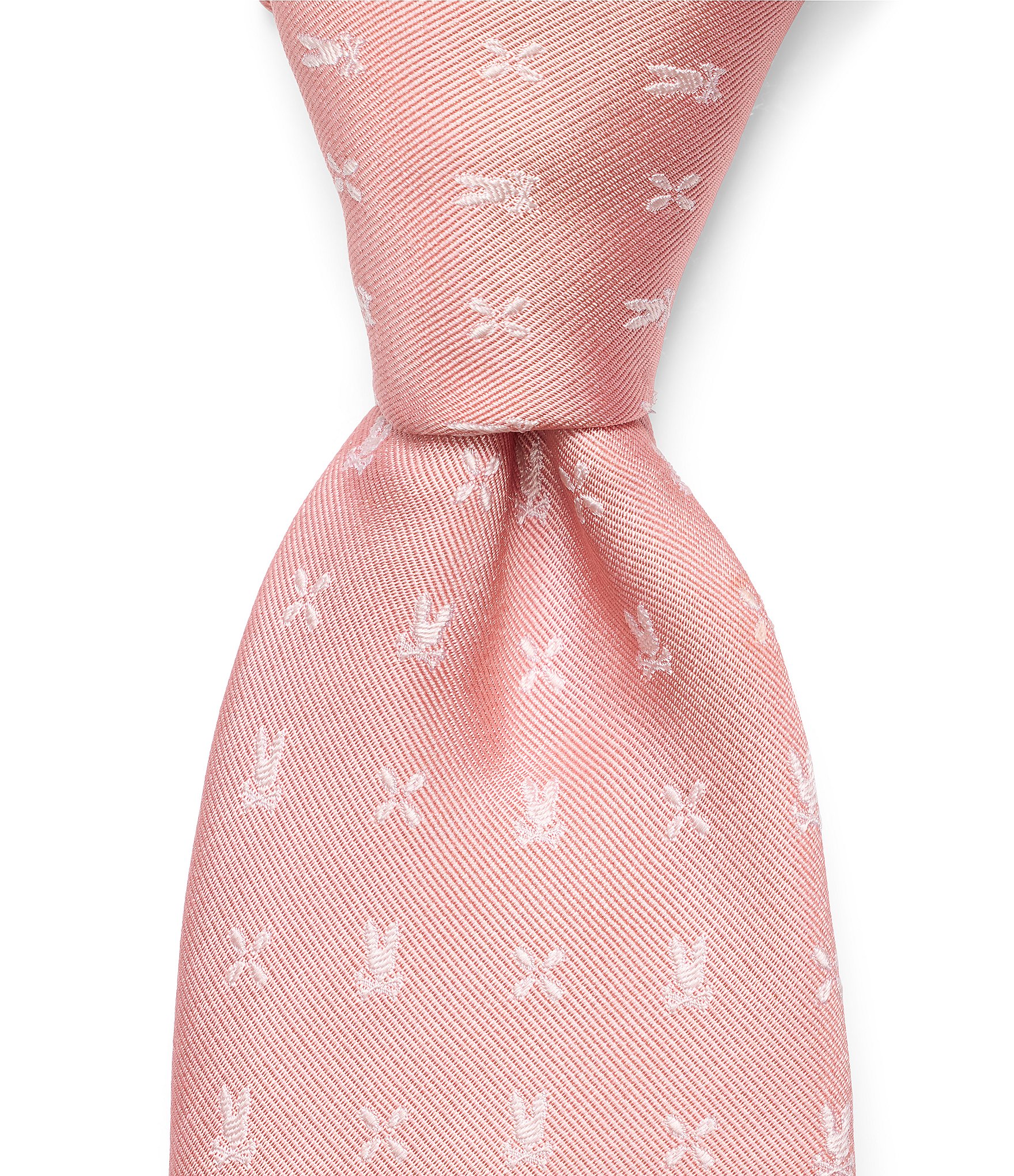 Psycho Bunny Allover Bunny Neat Traditional 3 1/4#double; Silk Tie