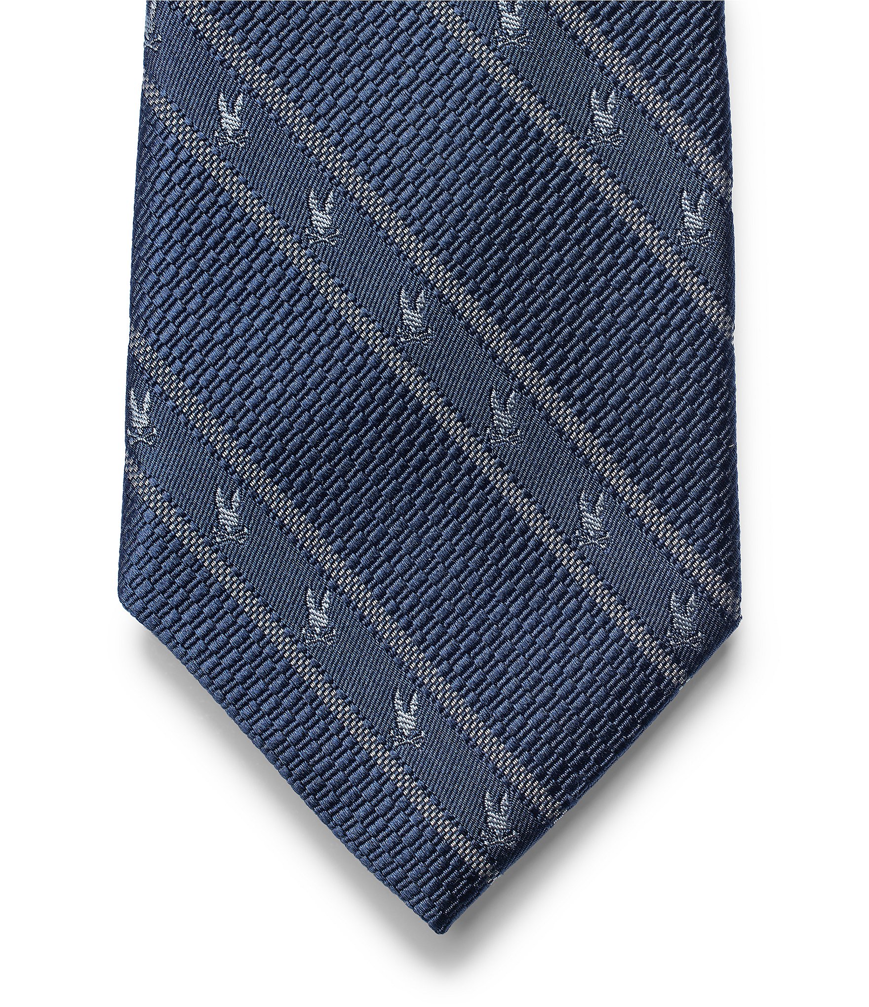 Psycho Bunny Allover Bunny Stripe Traditional 3 1/4#double; Silk Ties