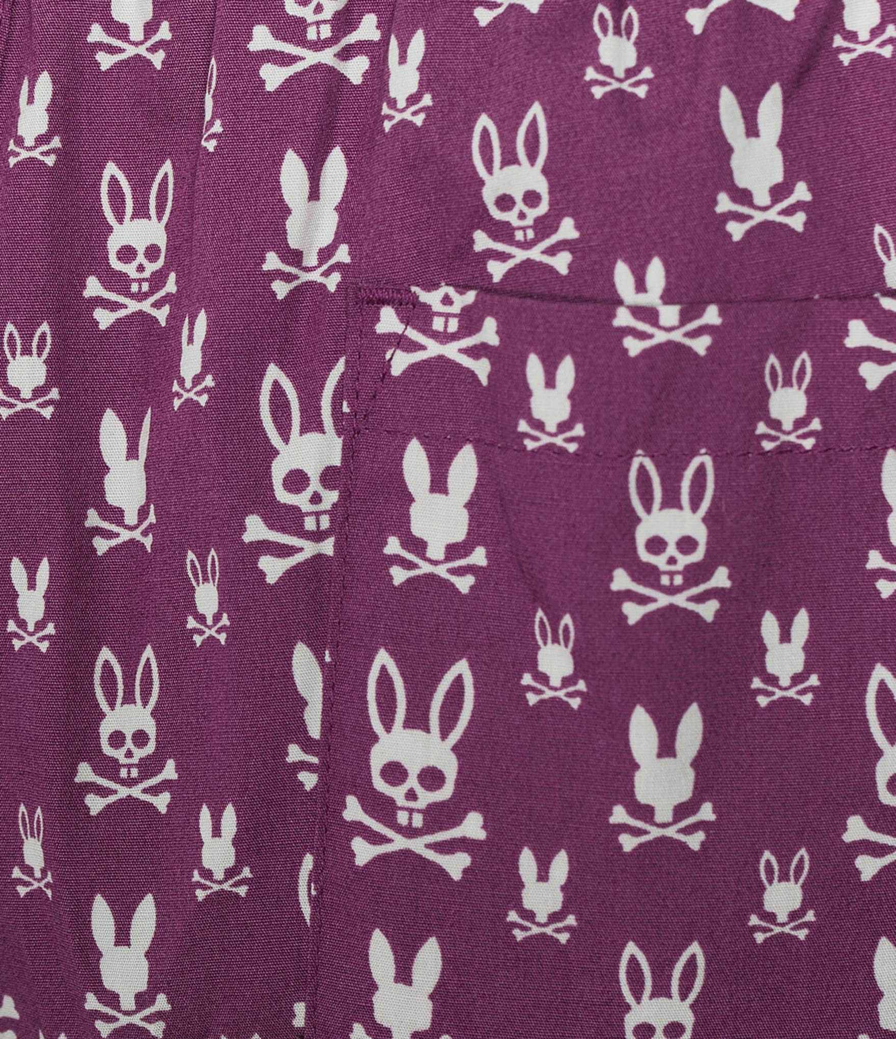 Psycho Bunny Allover Printed Woven Poplin Lounge Pants