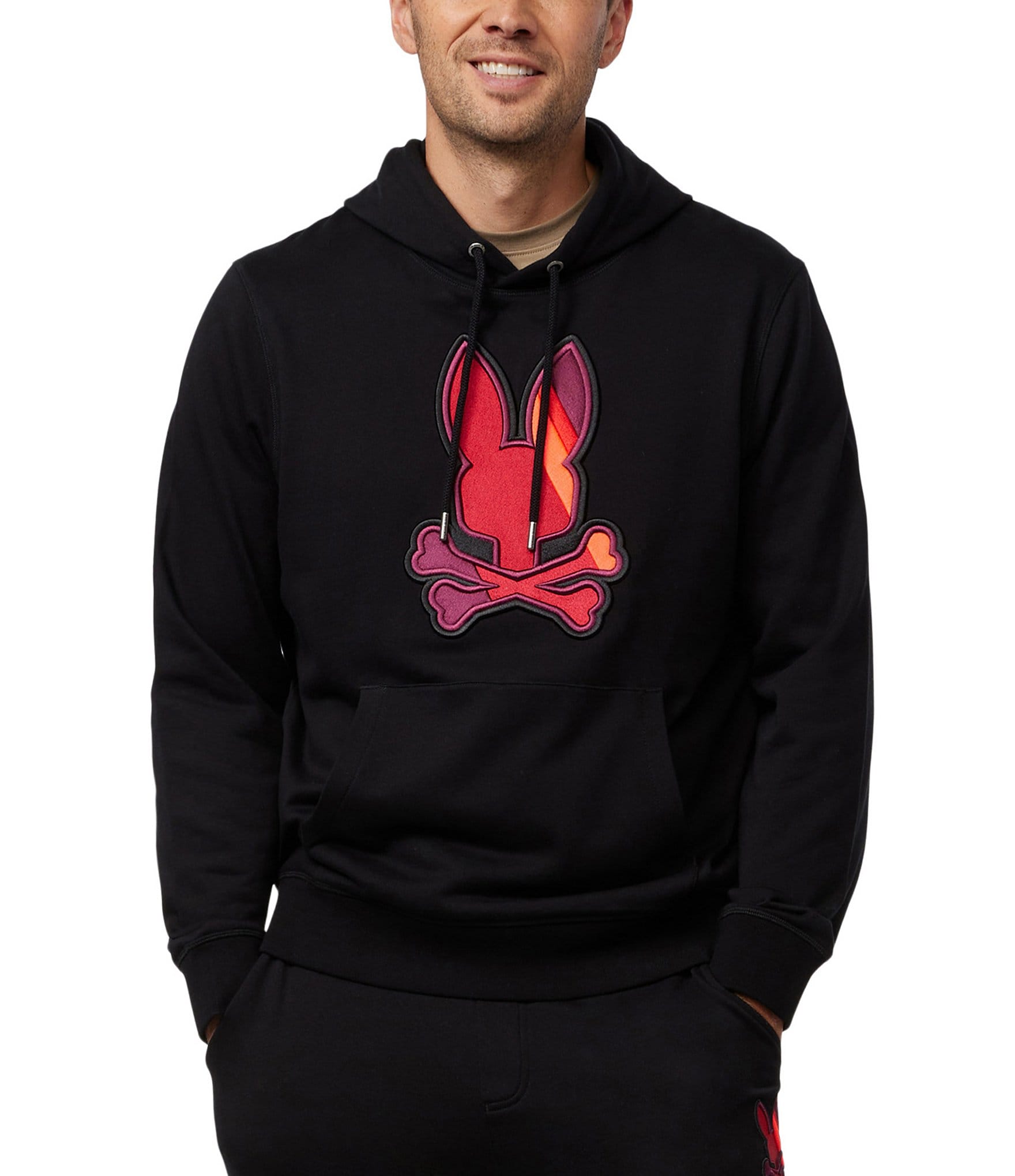 Psycho Bunny Apple Valley Embroidered Long Sleeve Hoodie | Dillard's