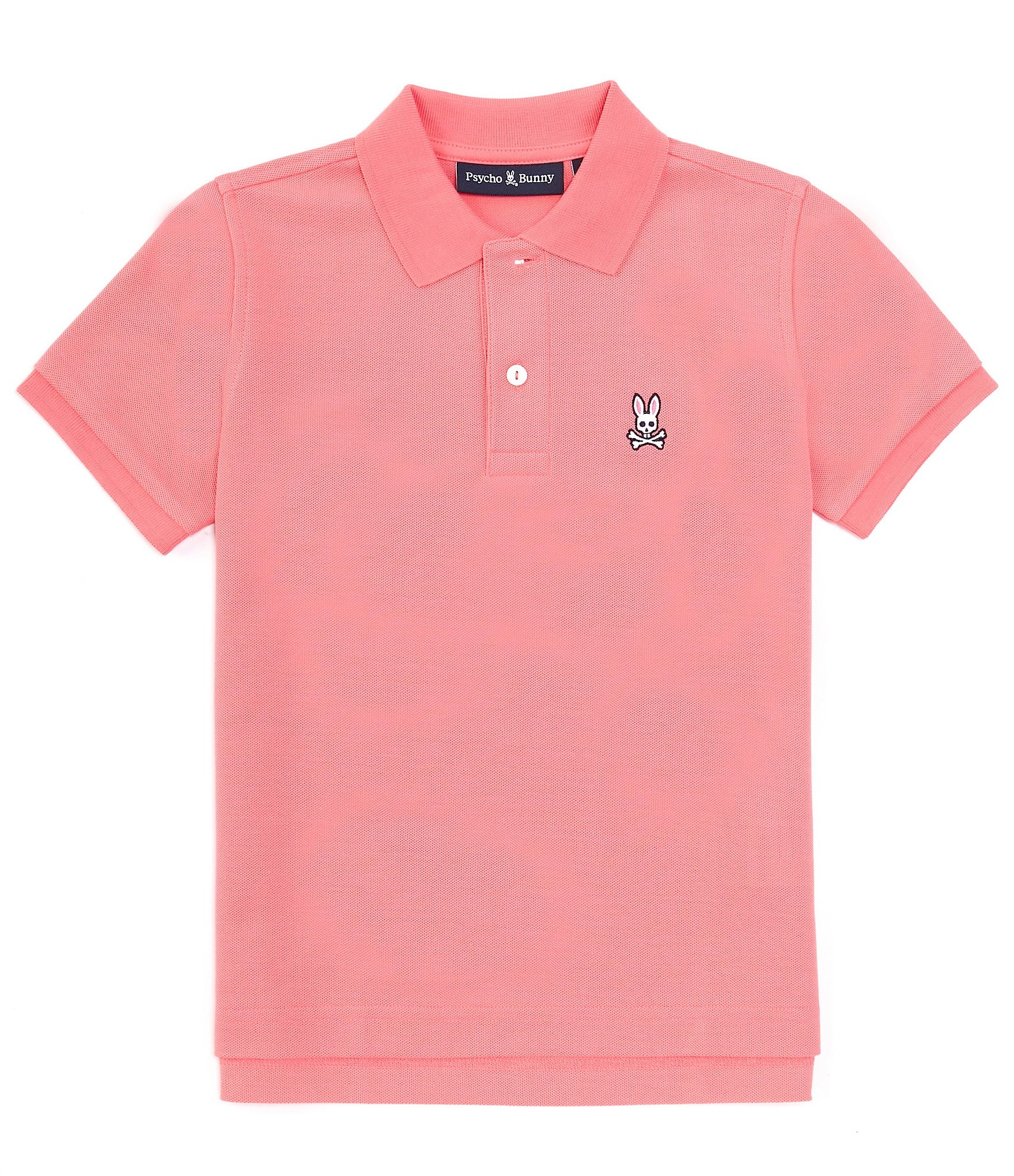 Psycho Bunny Big Boys 7-20 Short Sleeve Classic Pique Polo Shirt