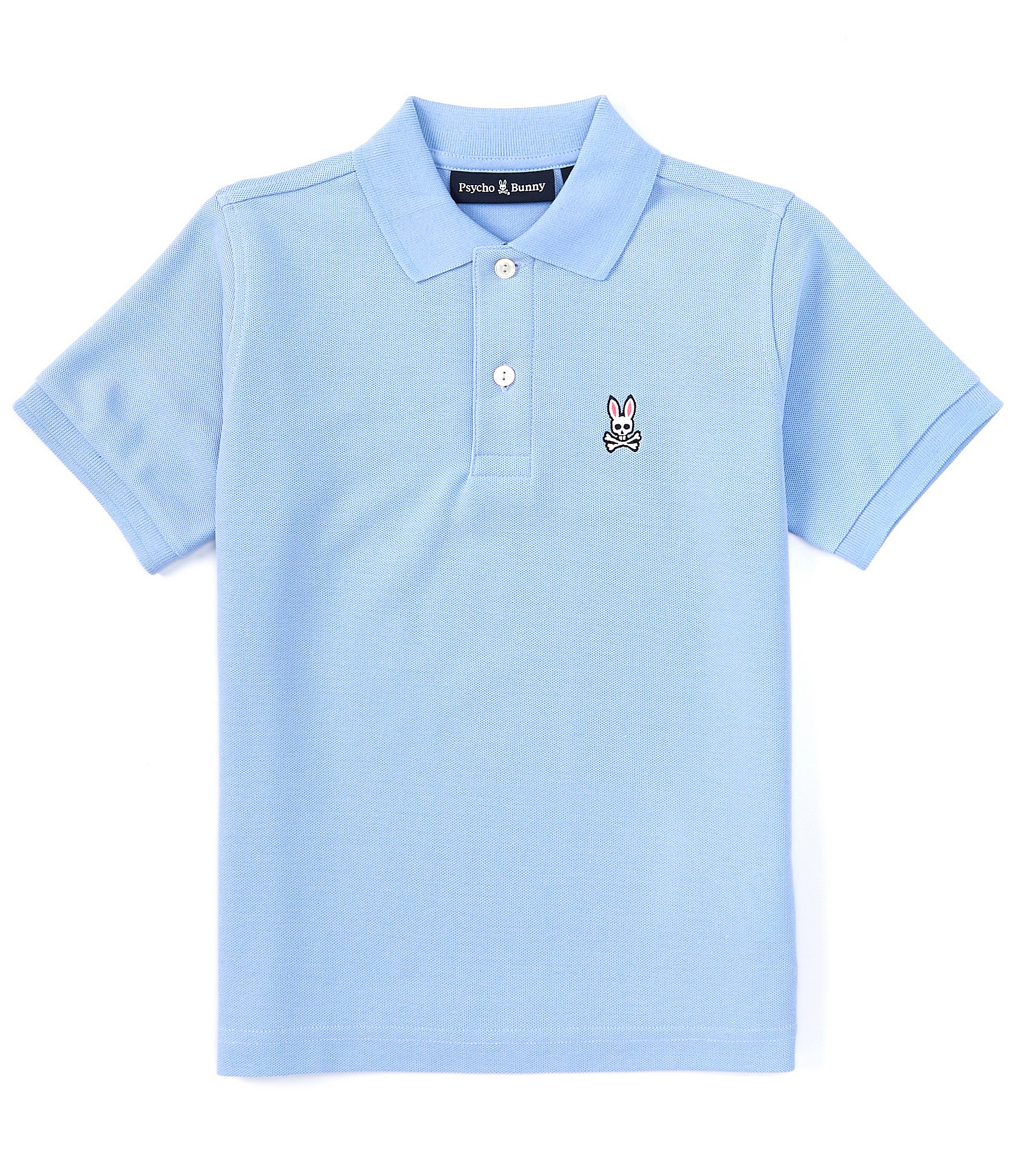 Psycho Bunny Big Boys 7-20 Short Sleeve Classic Pique Polo Shirt