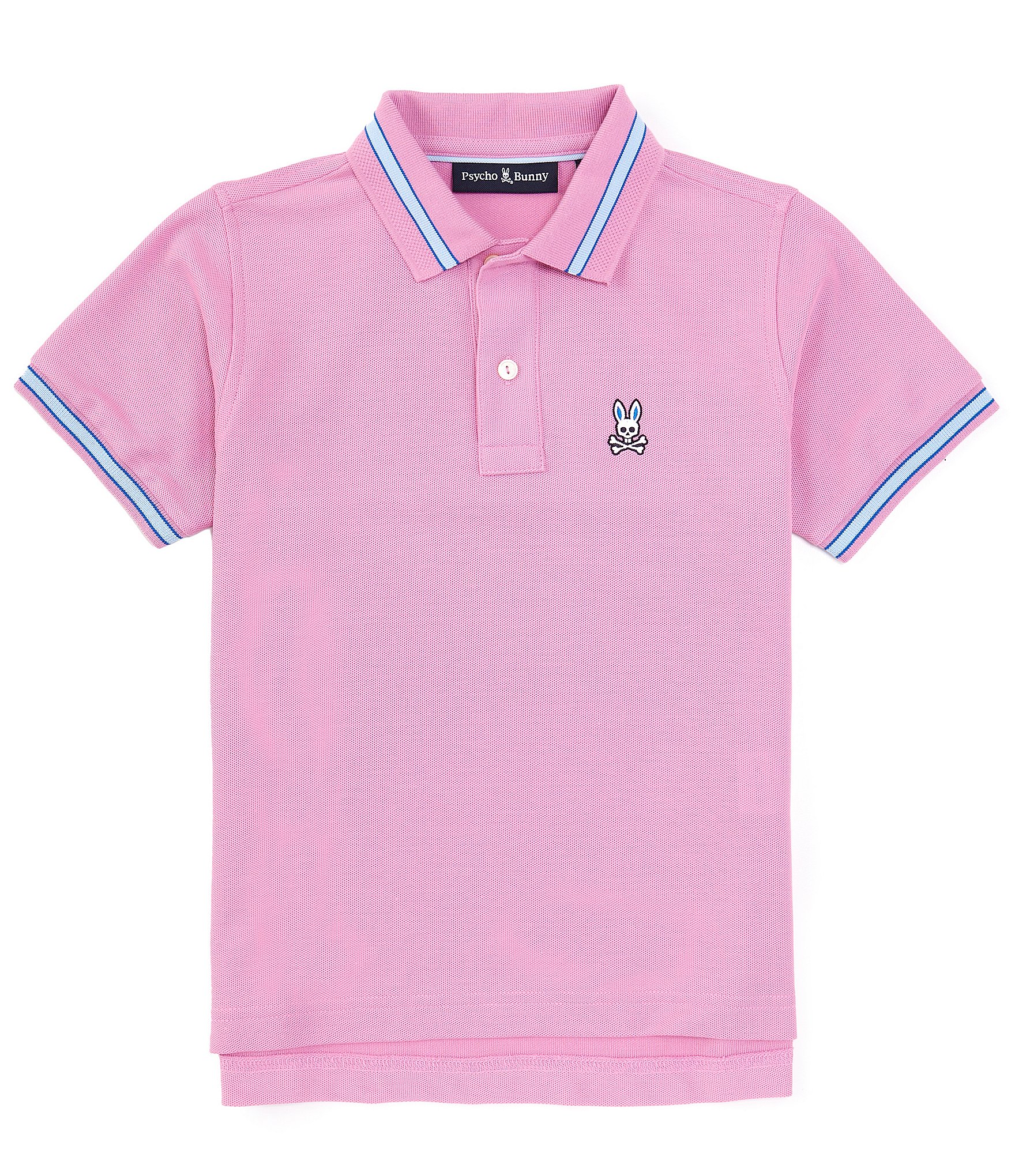 Psycho Bunny Big Boys 7-20 Short Sleeve Irving Pique Polo Shirt