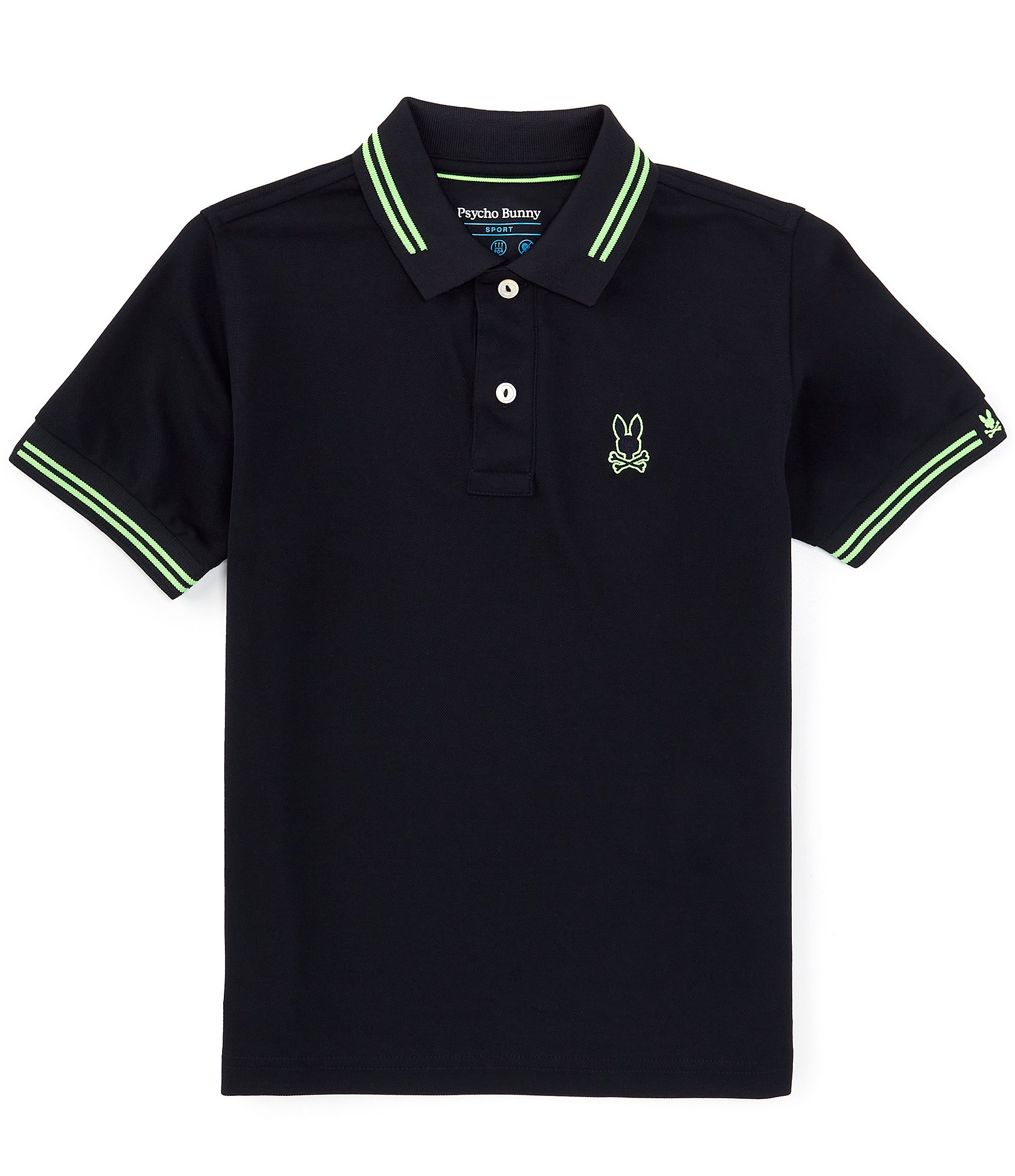 Psycho Bunny Big Boys 7-20 Short Sleeve Marshall Sport Polo Shirt