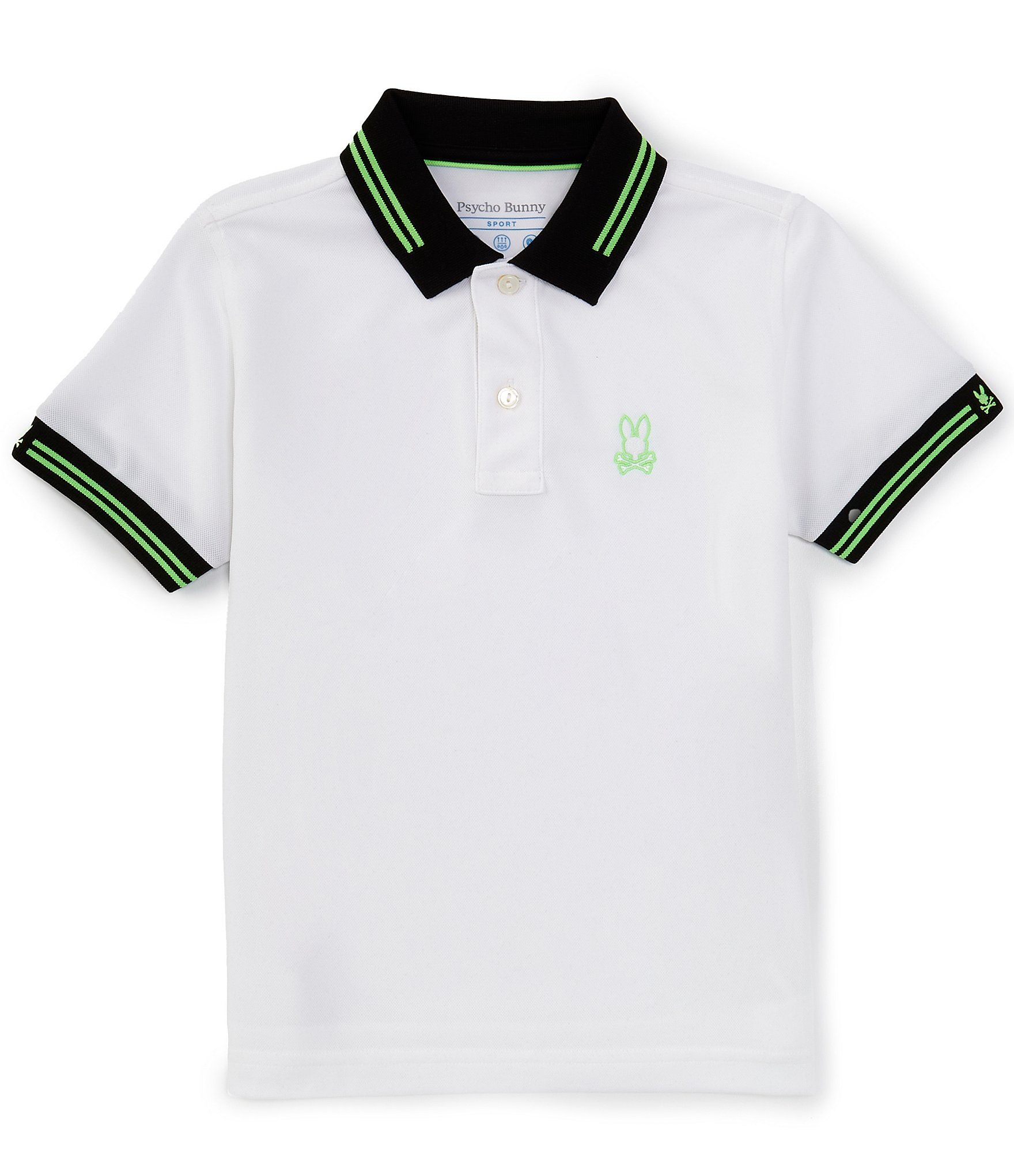 Psycho Bunny Big Boys 7-20 Short Sleeve Marshall Sport Polo Shirt